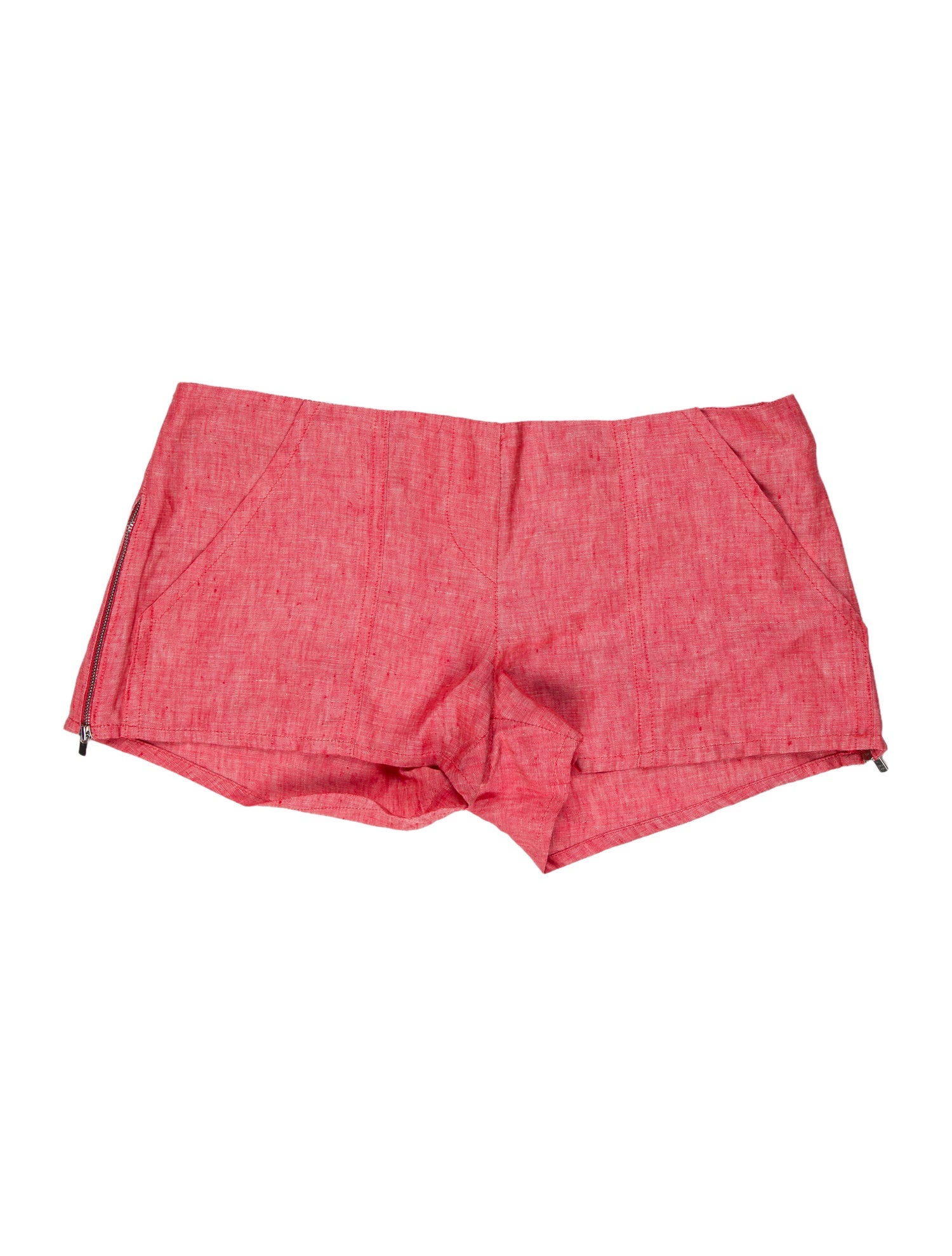 100% Capri Linen Mini Shorts