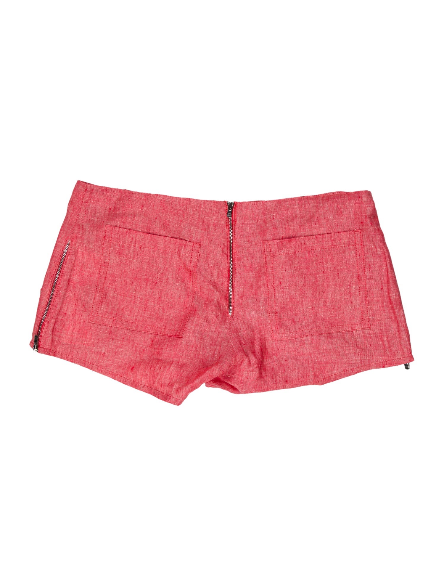 100% Capri Linen Mini Shorts