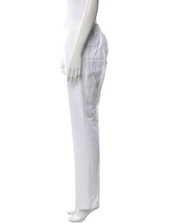 100% Capri Linen Straight Leg Pants