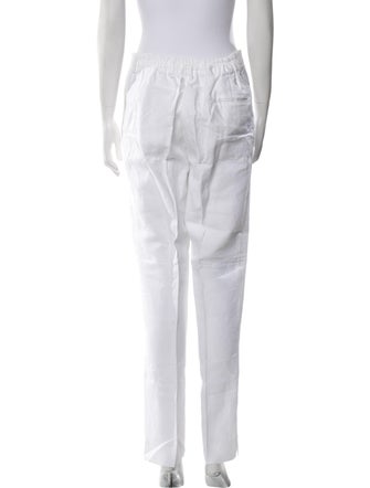 100% Capri Linen Straight Leg Pants