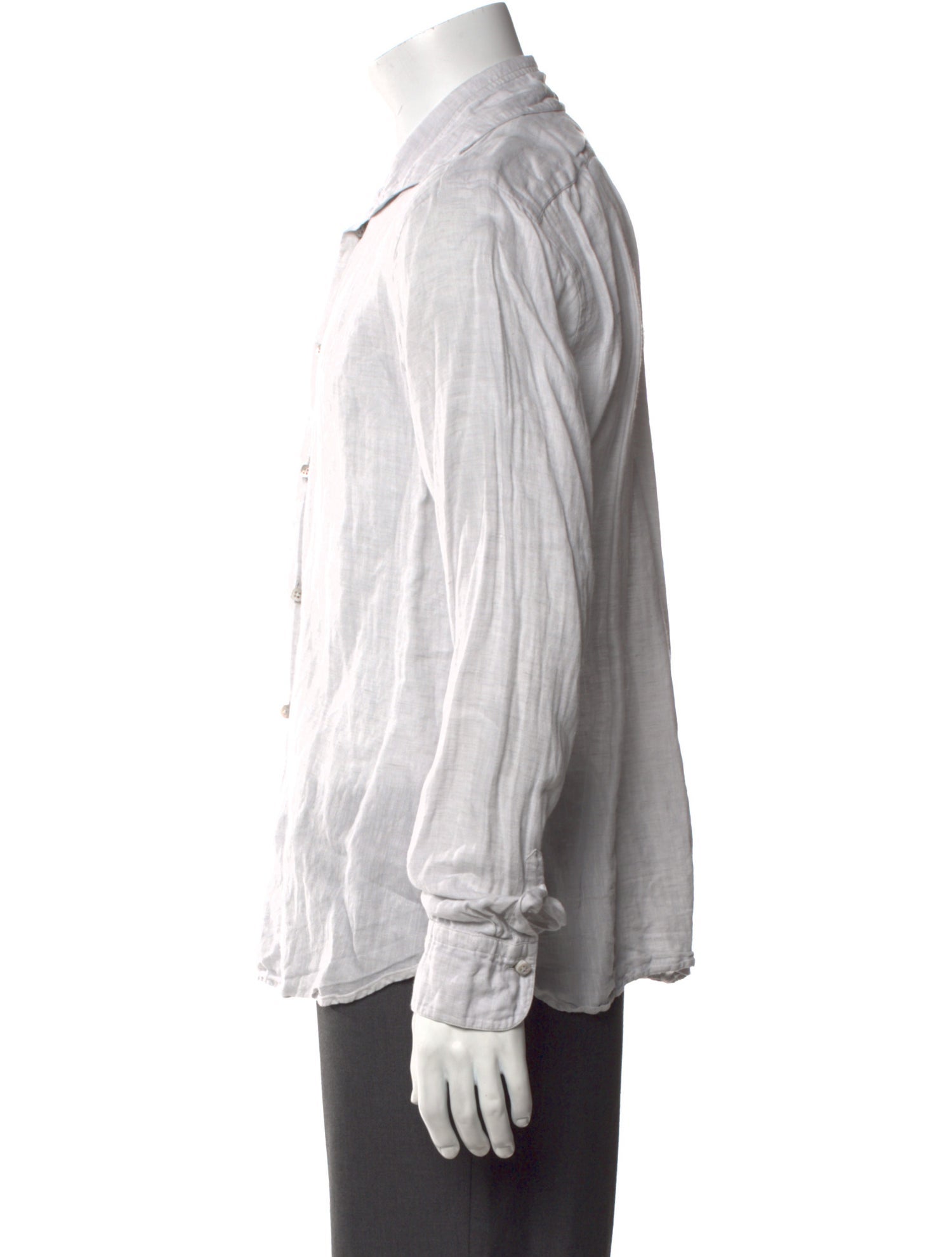 100% Capri Linen Long Sleeve Dress Shirt