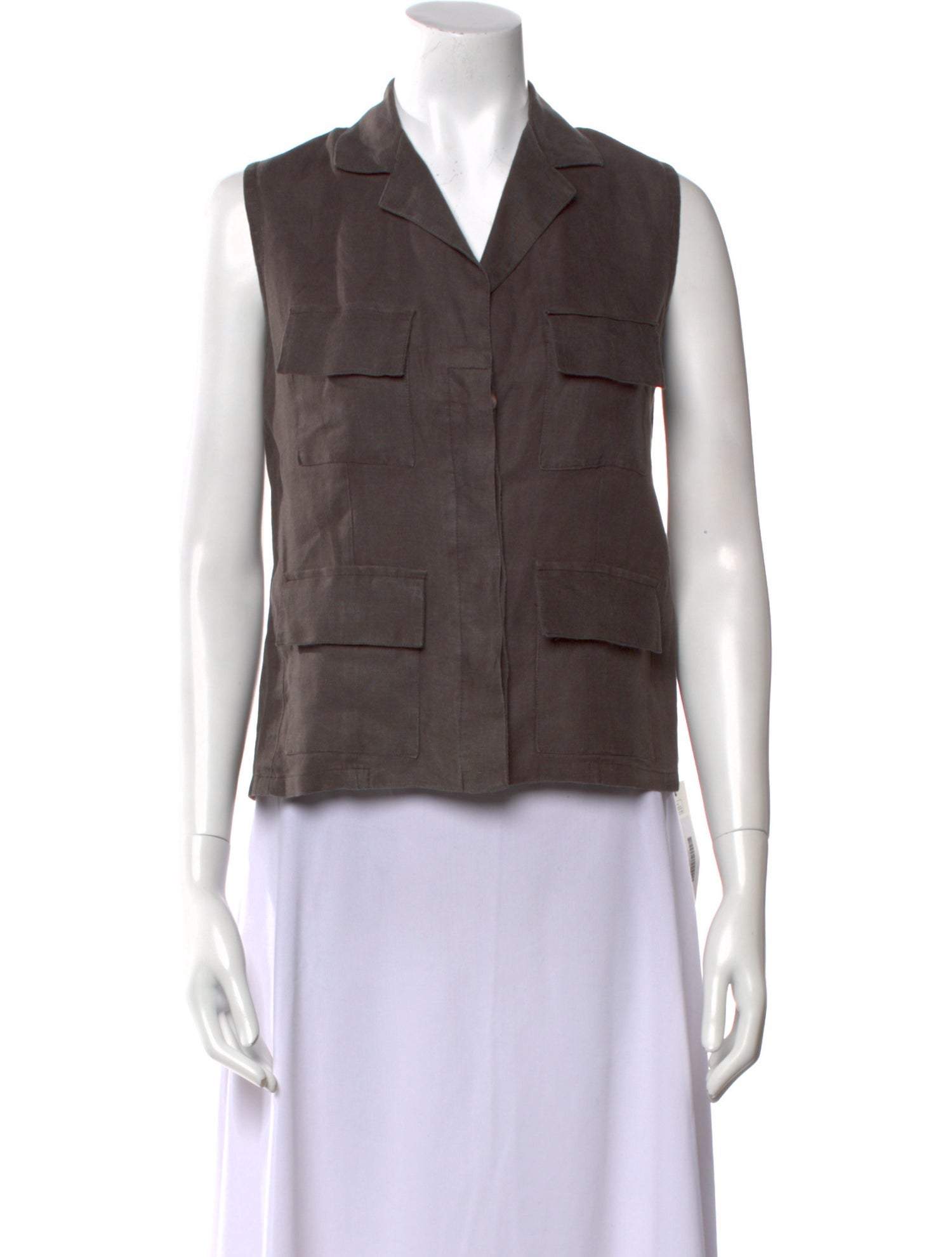 100% Capri V-Neck Sleeveless Crop Top