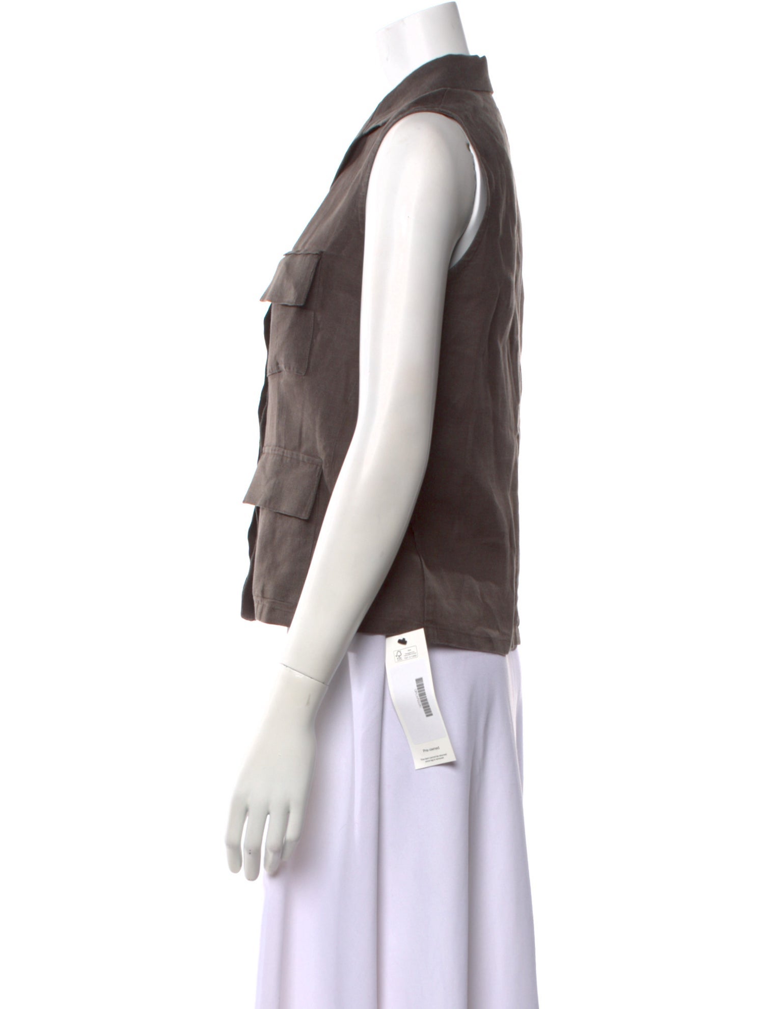 100% Capri V-Neck Sleeveless Crop Top