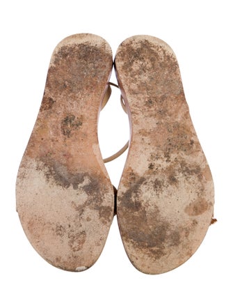 100% Capri Leather Crystal Embellishments Sandals