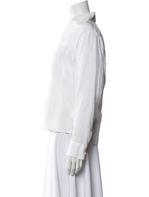 100% Capri Linen Long Sleeve Button-Up Top