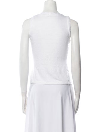 100% Capri Linen V-Neck Top