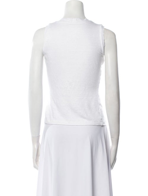 100% Capri Linen V-Neck Top