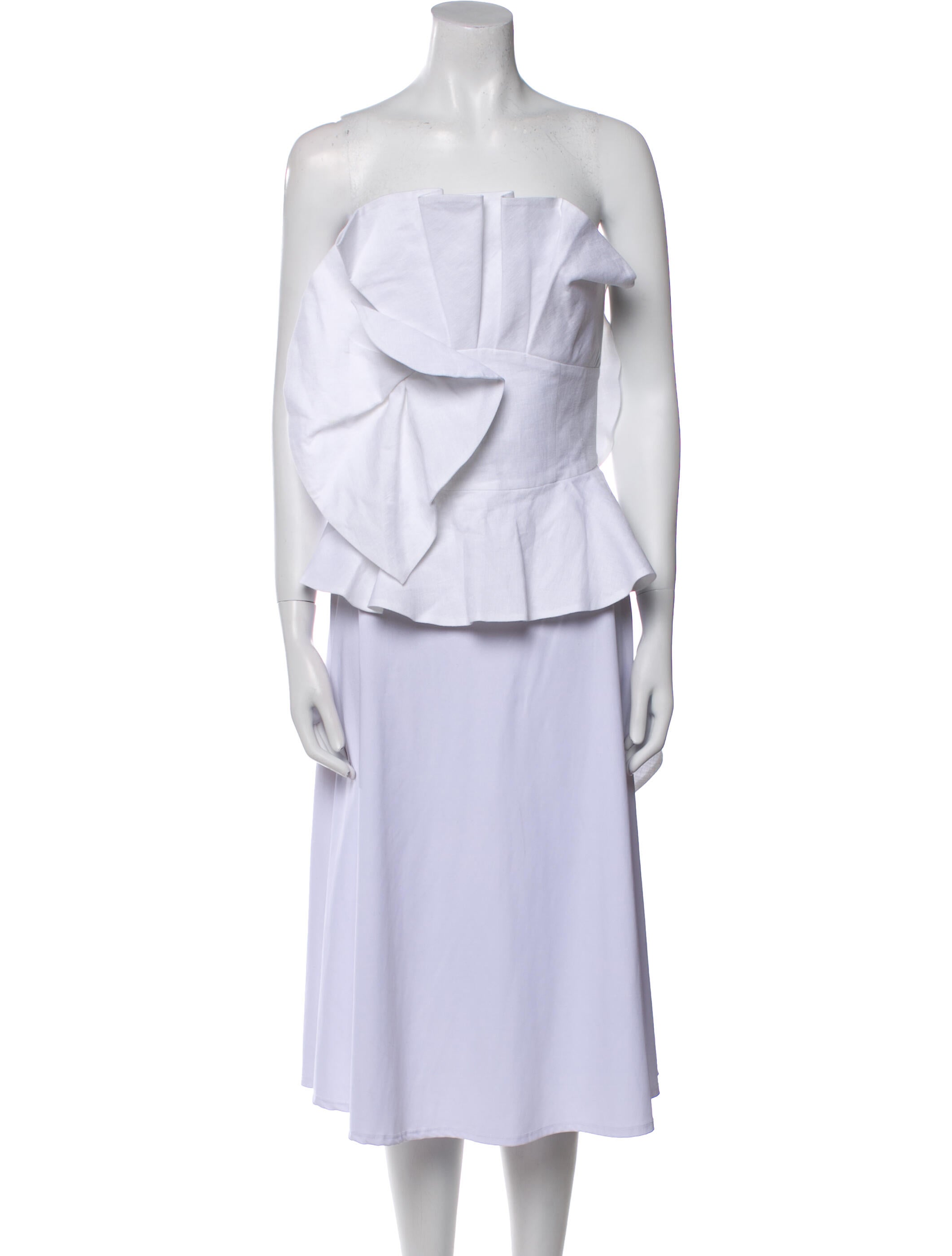 100% Capri Linen Strapless Tunic