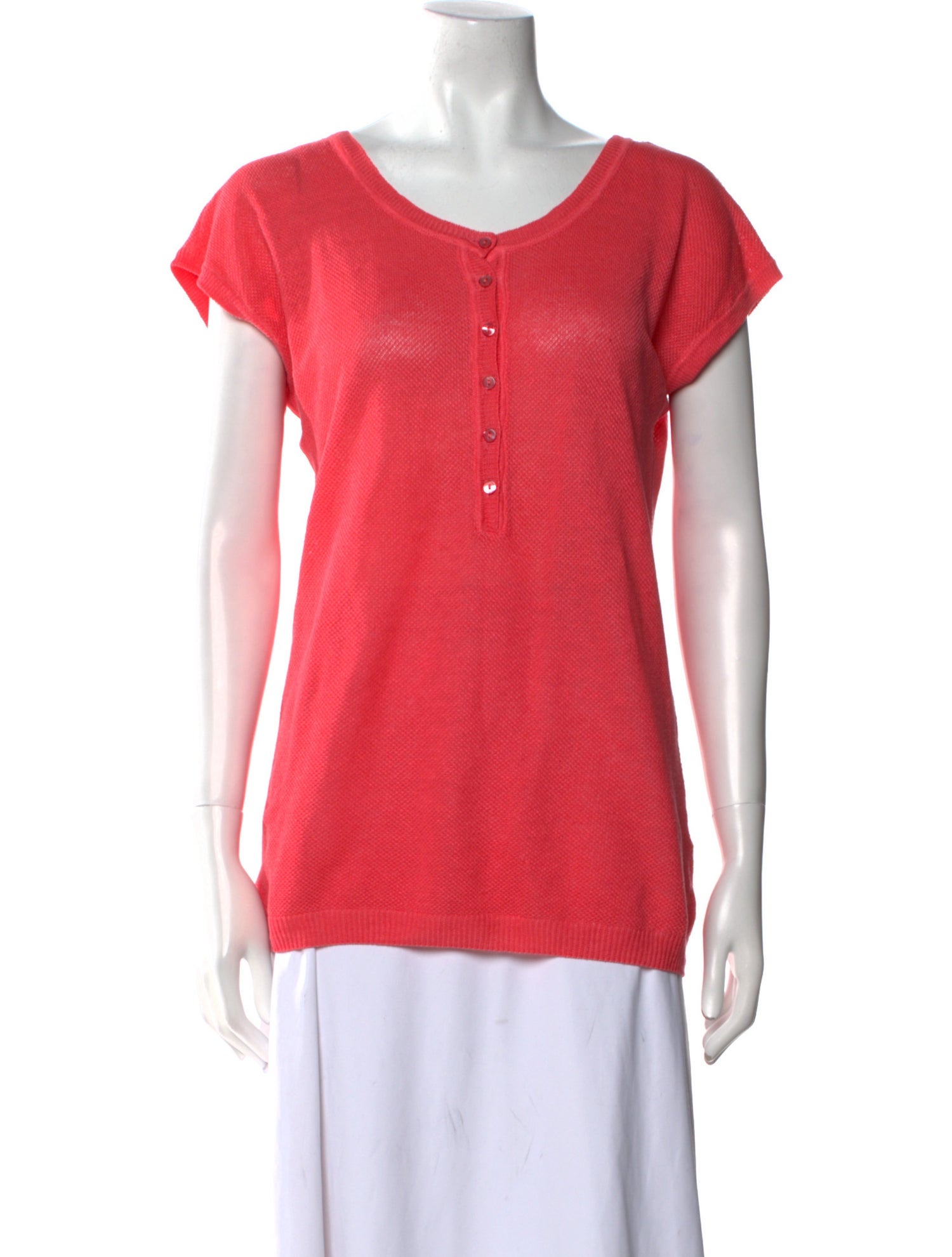 100% Capri Silk Scoop Neck T-Shirt