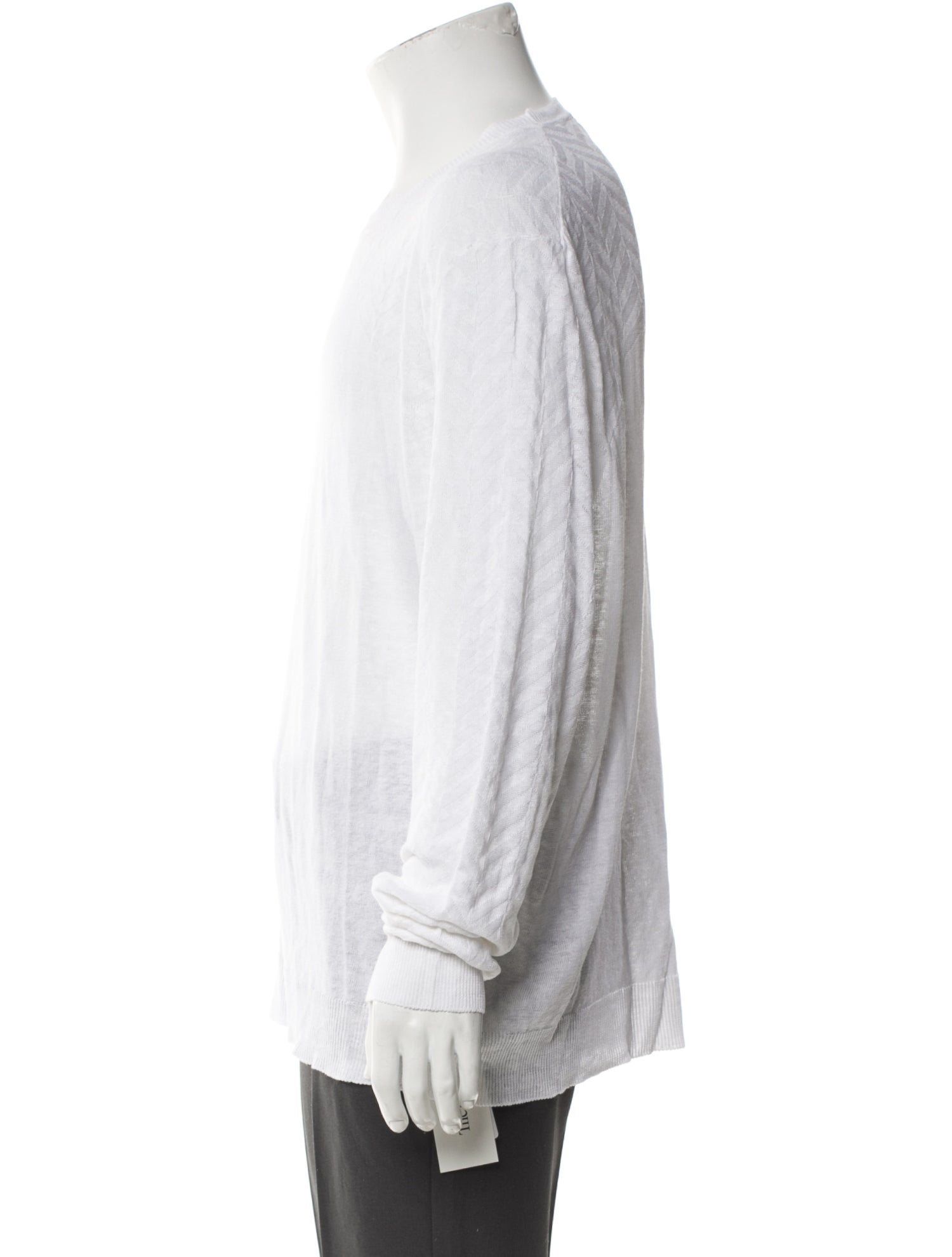 100% Capri Linen Crew Neck Pullover