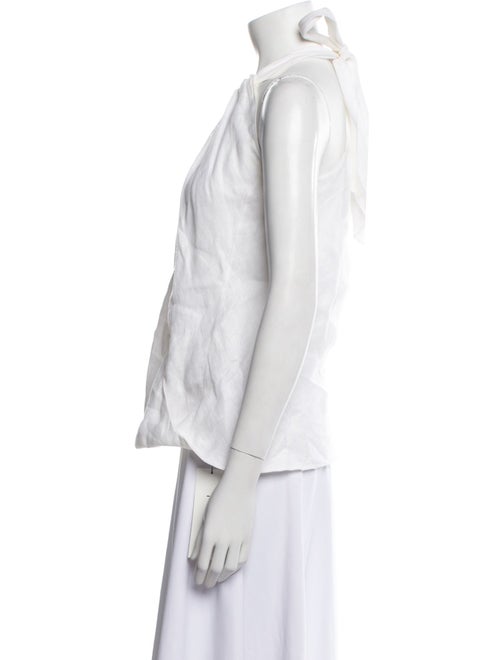 100% Capri Linen Halterneck Top