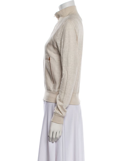 100% Capri Linen Bomber Jacket