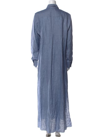 100% Capri Linen Long Dress