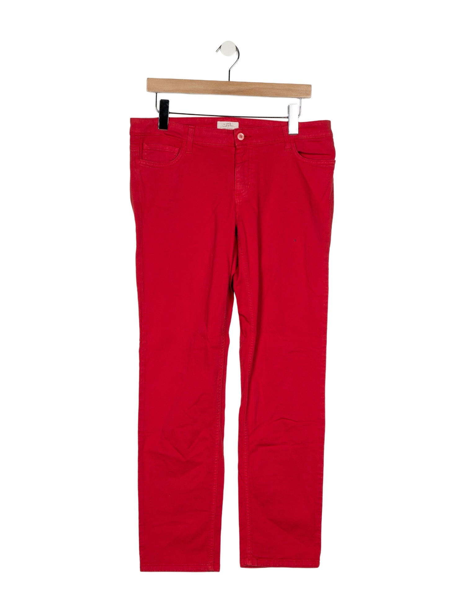 100% Capri Mid-Rise Straight Leg Jeans