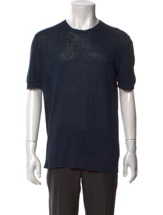 100% Capri Linen Crew Neck Polo Sweater