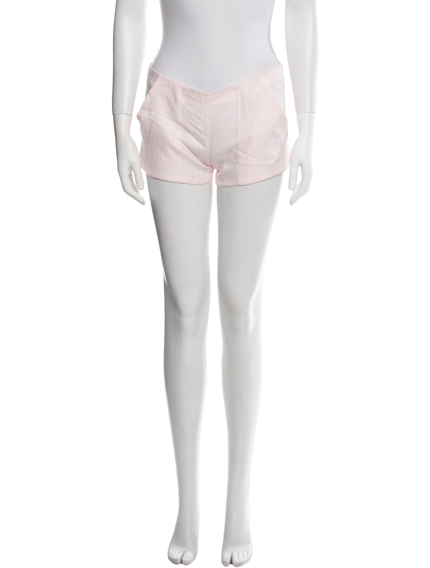 100% Capri Linen Mini Shorts