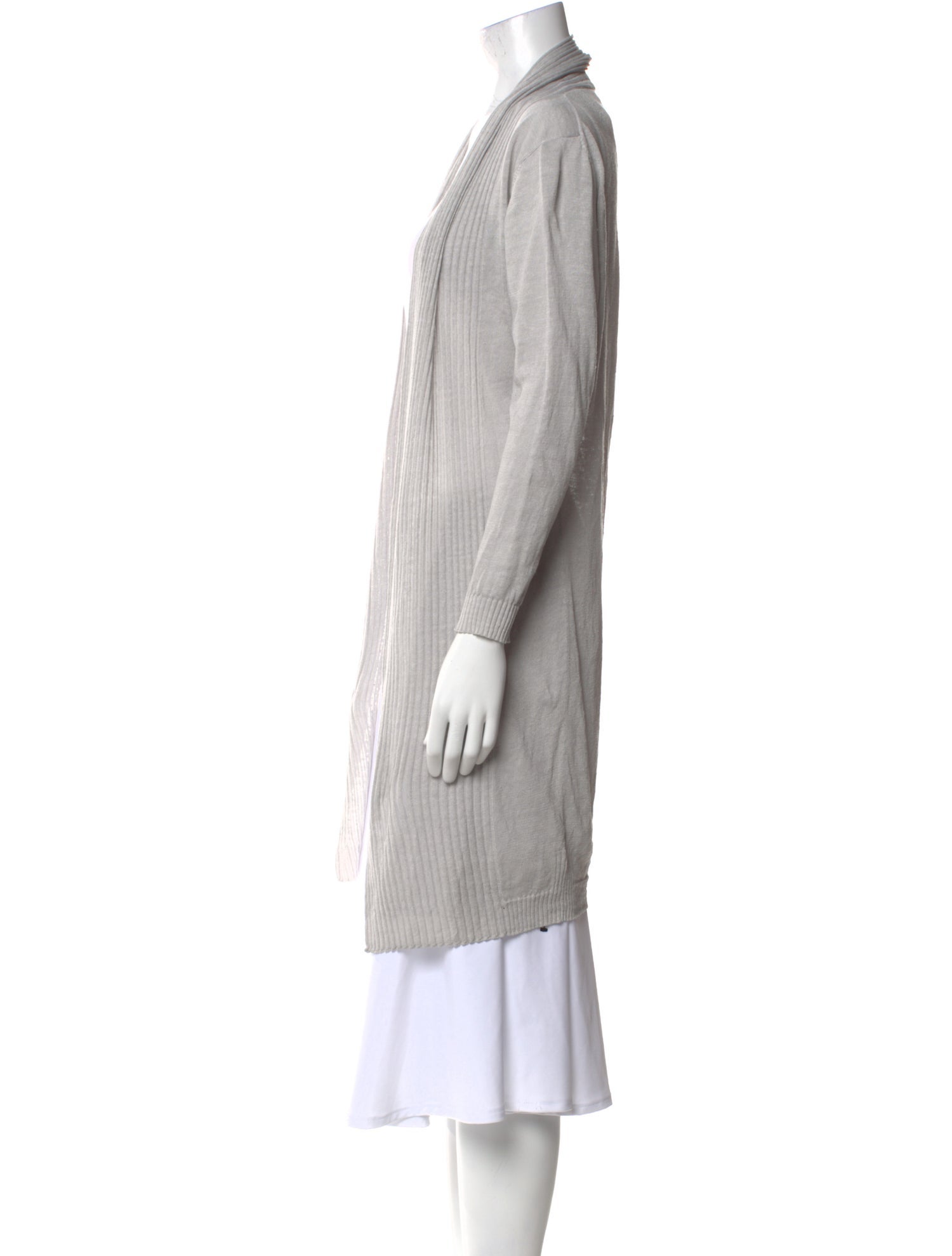 100% Capri Linen Open Front Sweater