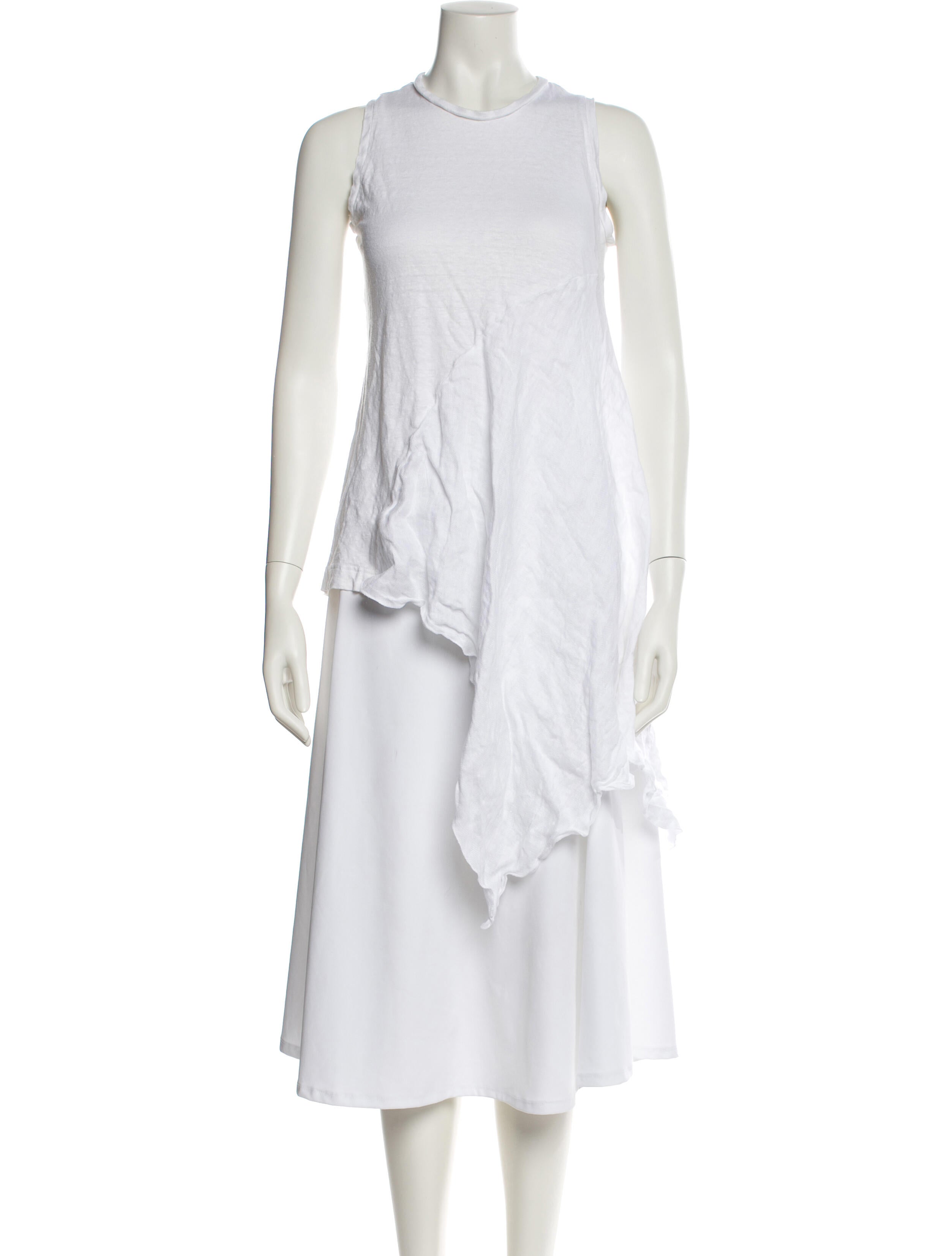 100% Capri Linen Crew Neck Tunic