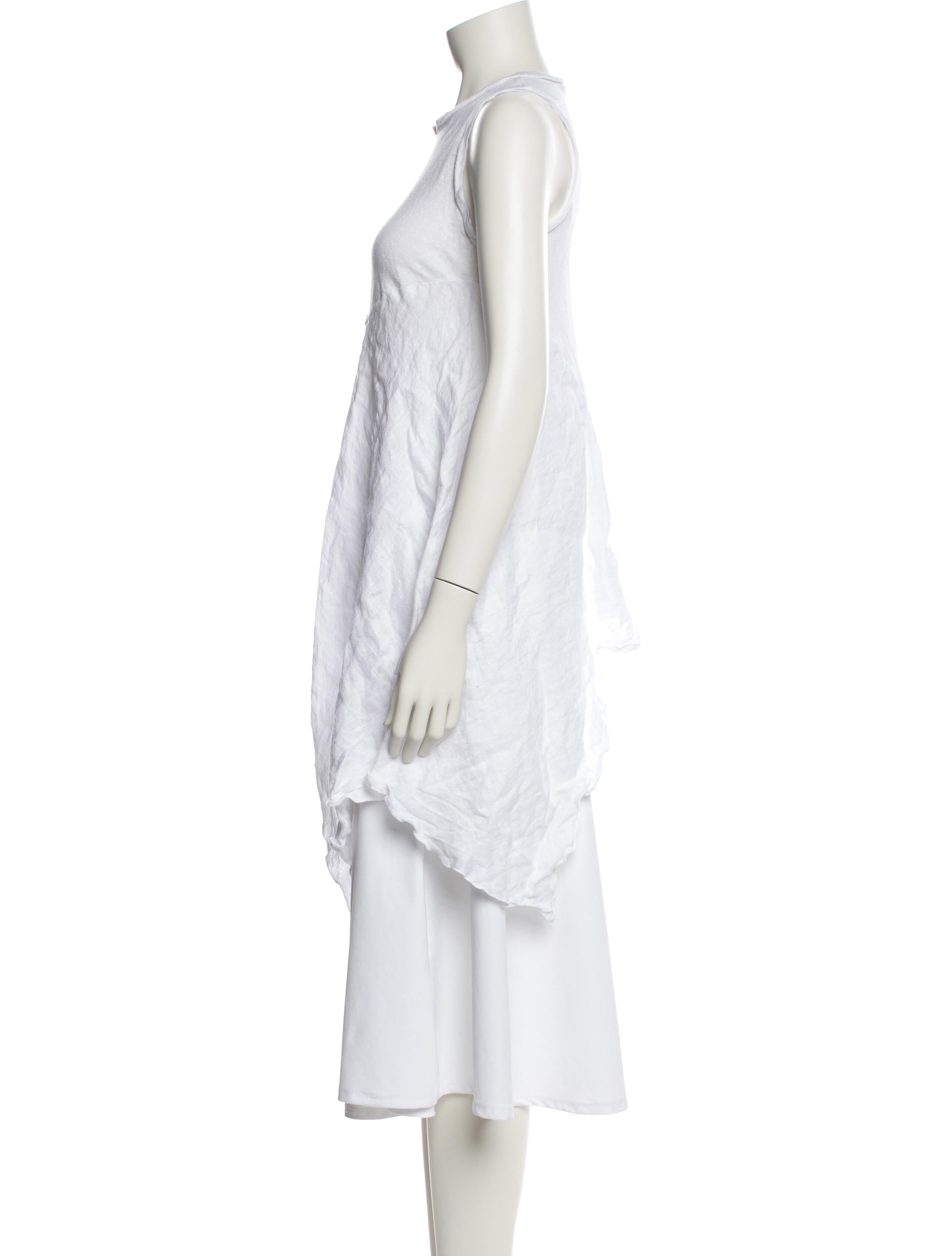 100% Capri Linen Crew Neck Tunic