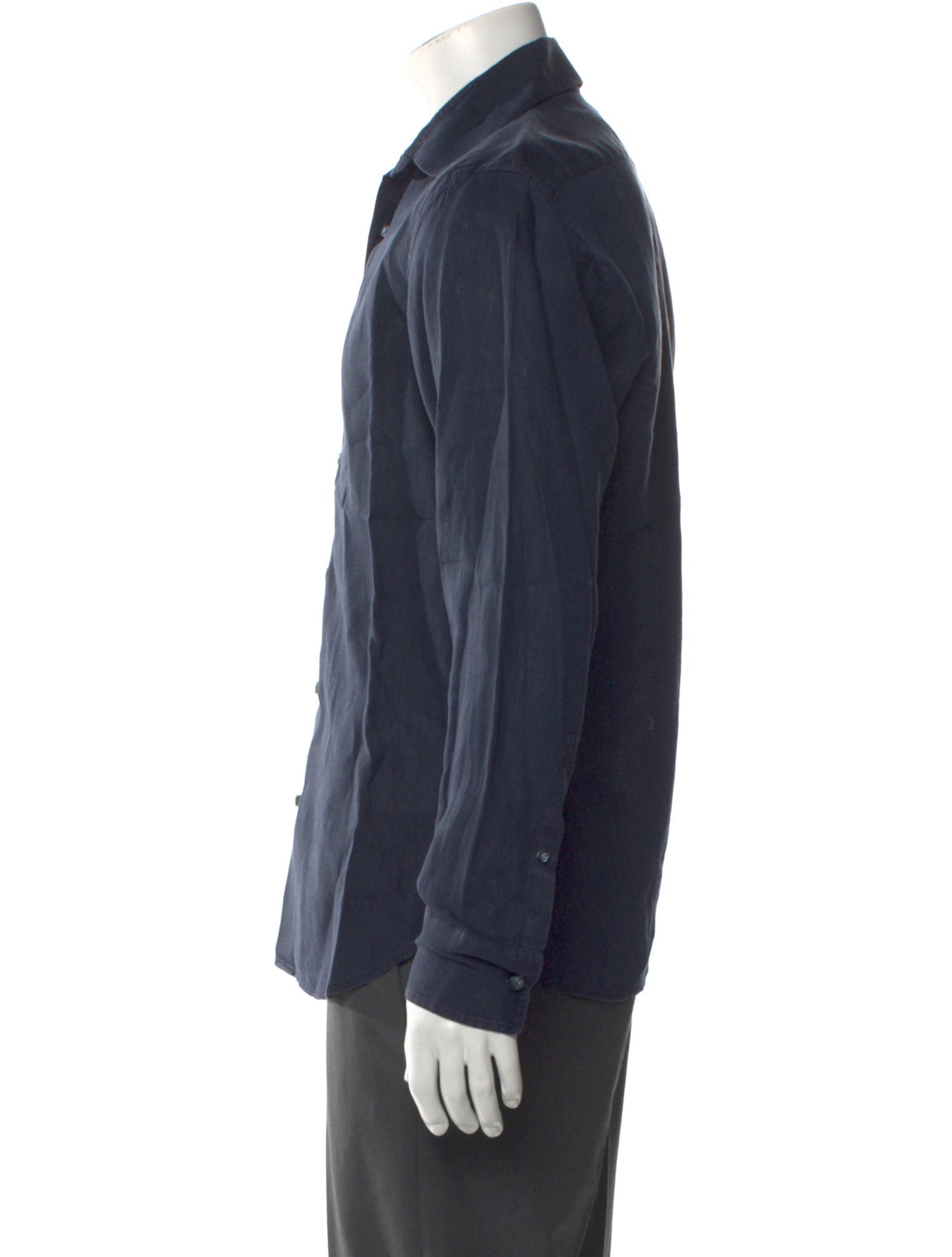 100% Capri Linen Long Sleeve Dress Shirt