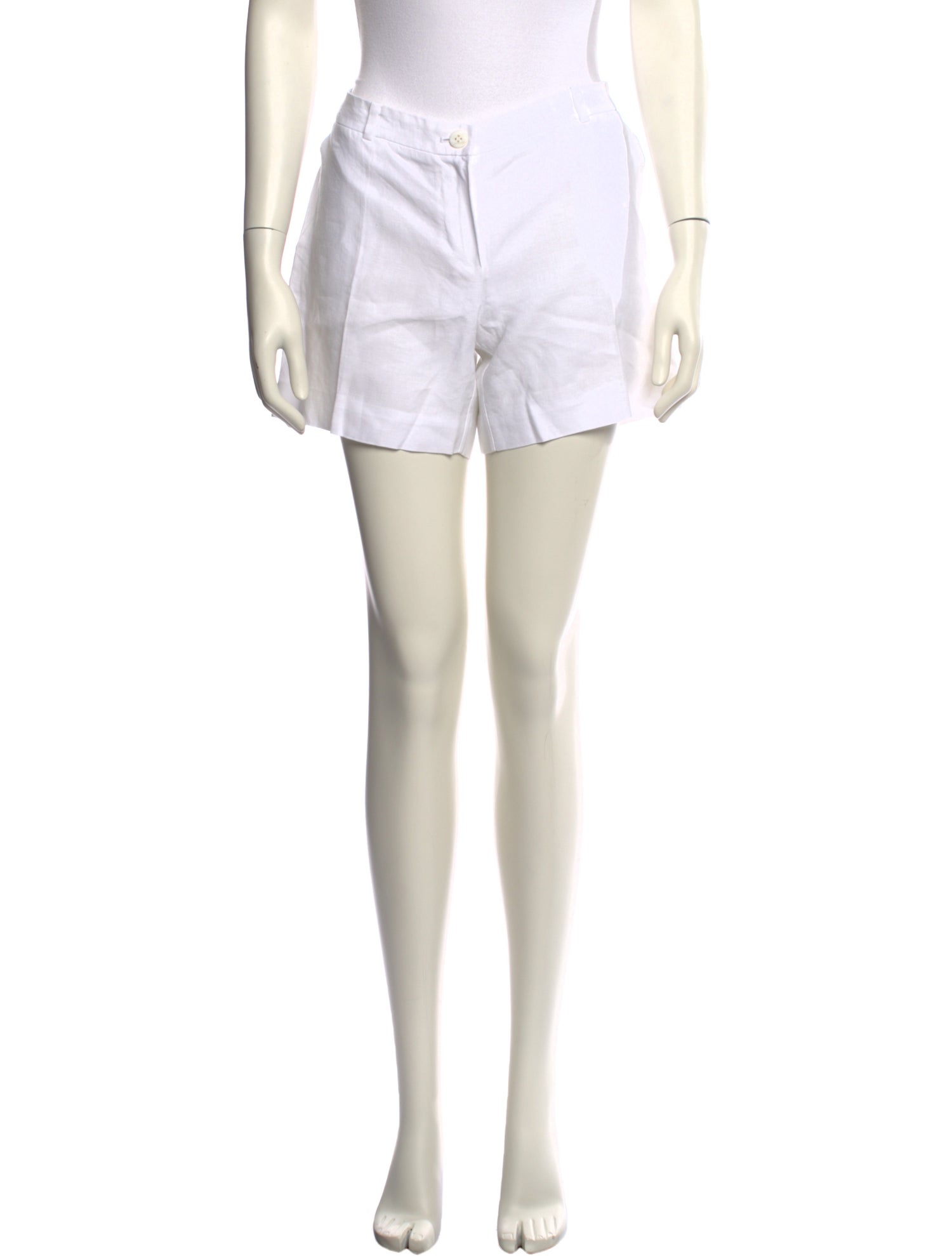 100% Capri Linen Mini Shorts