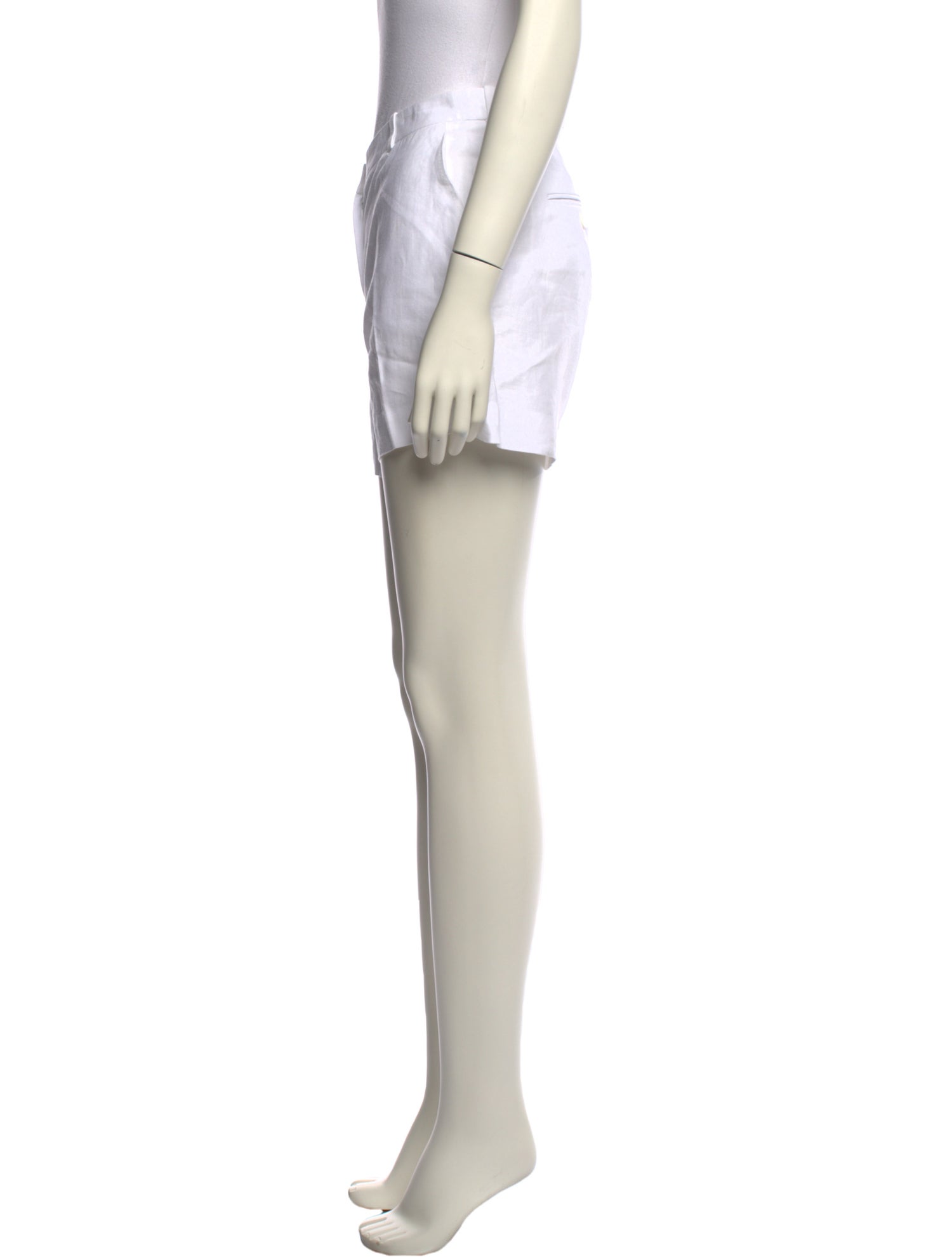 100% Capri Linen Mini Shorts