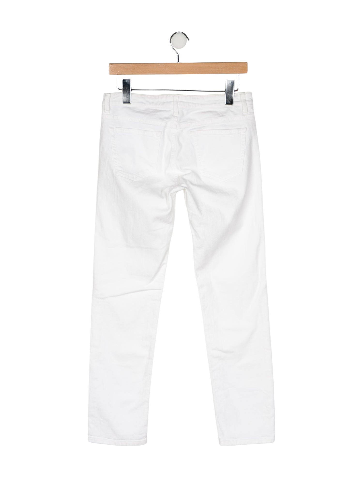 100% Capri Low-Rise Straight Leg Jeans