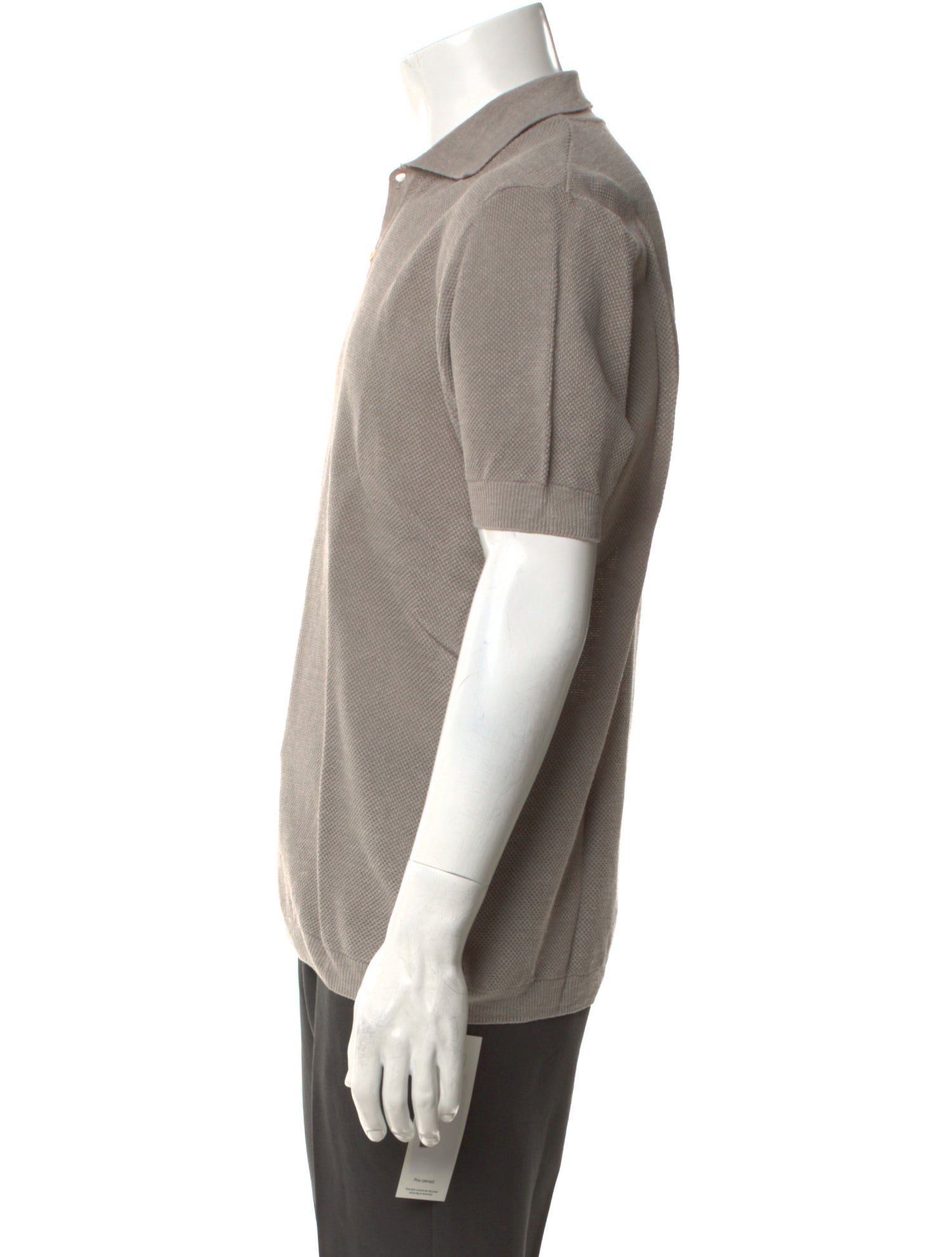 100% Capri Linen Collar Polo Shirt