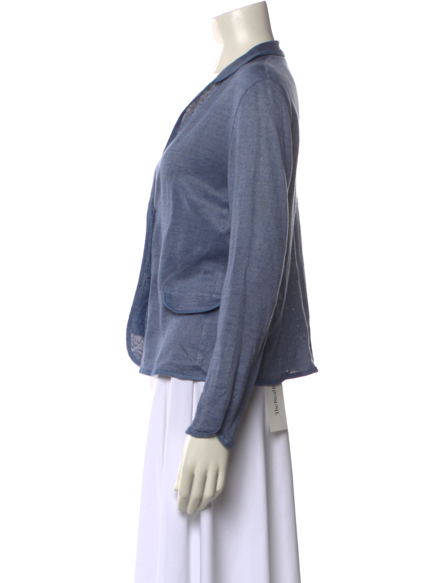 100% Capri Linen V-Neck Sweater