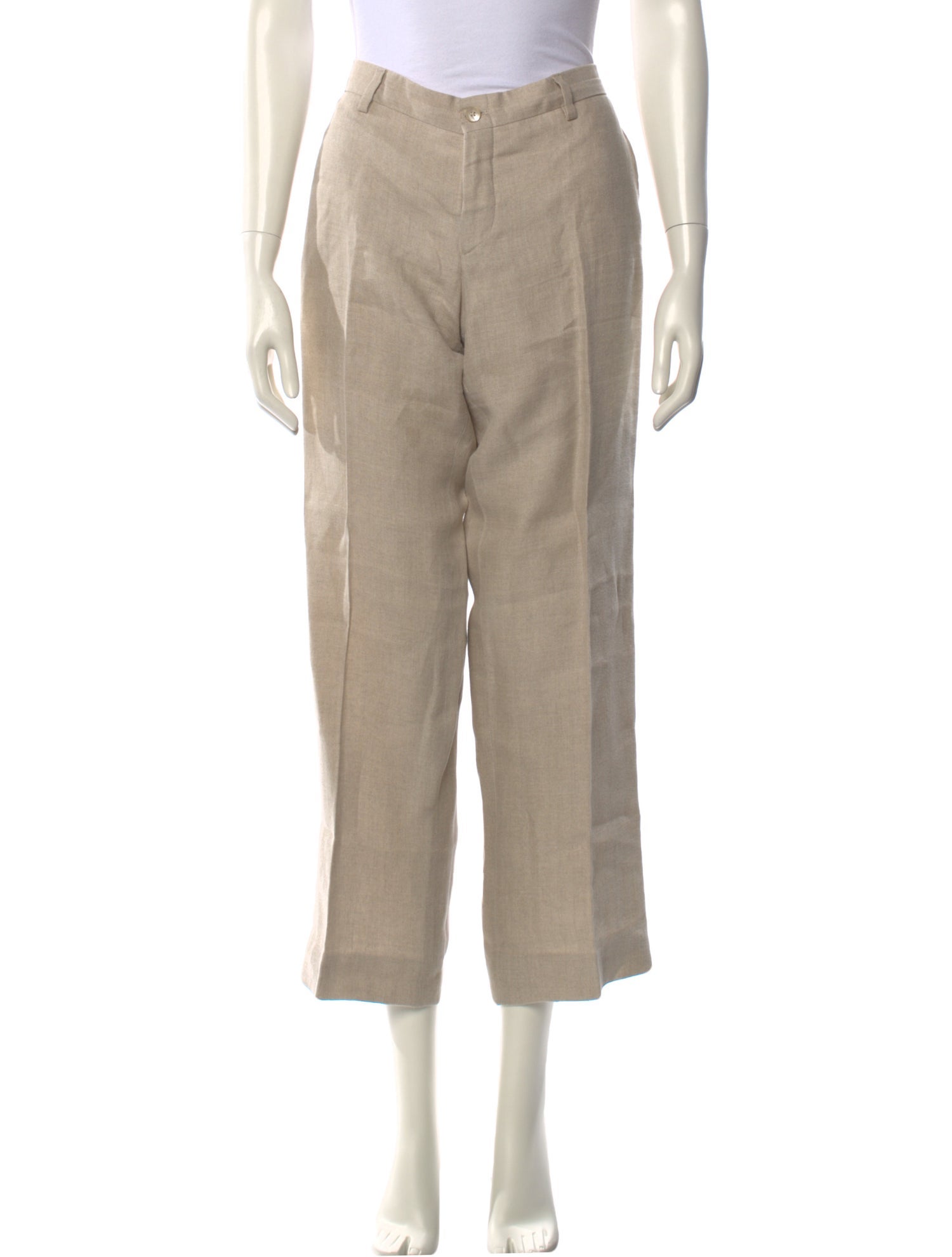 100% Capri Silk Wide Leg Pants