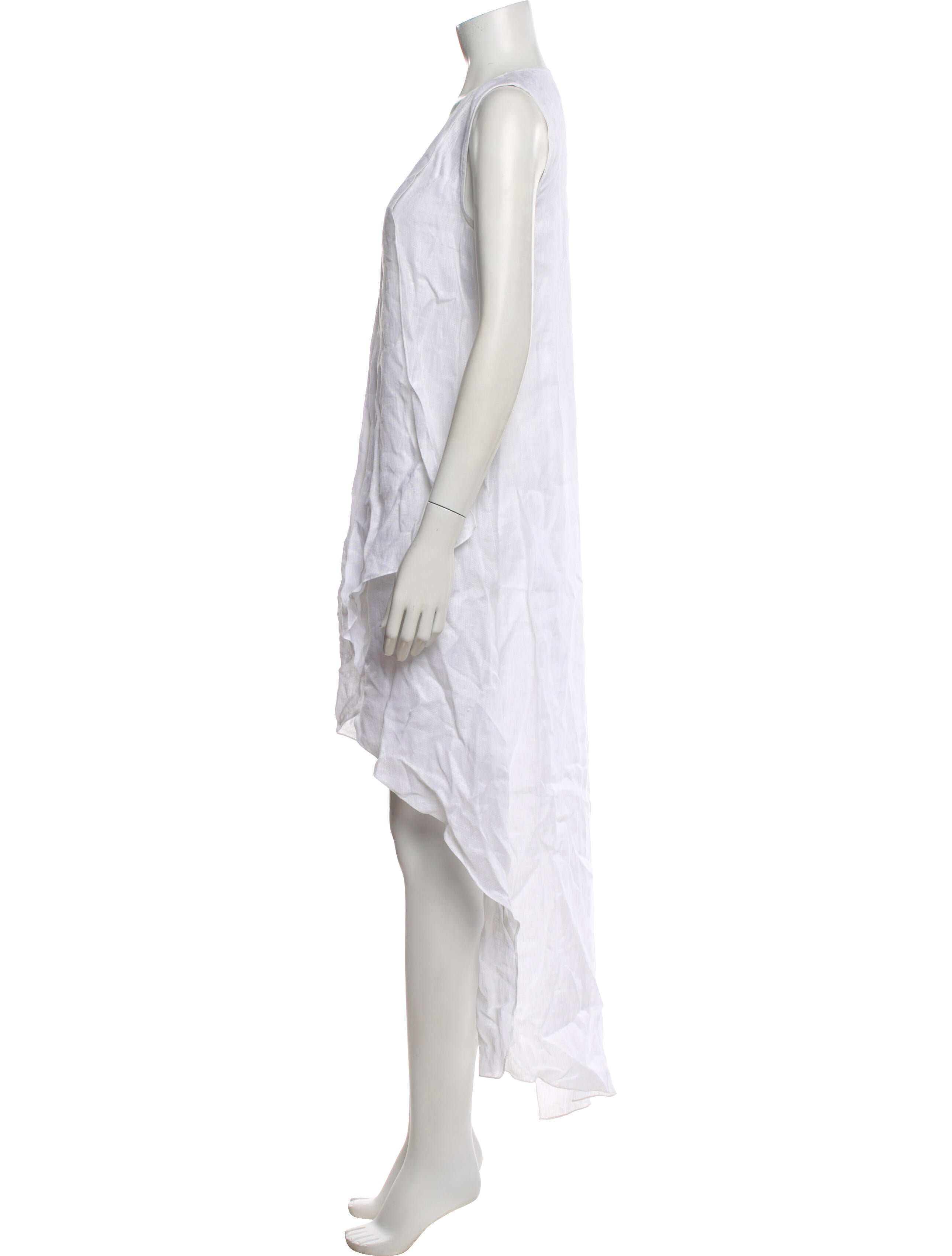 100% Capri Linen Midi Length Dress