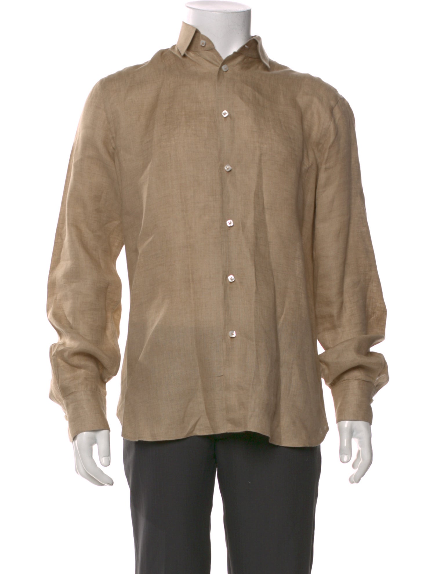 100% Capri Linen Long Sleeve Shirt w/ Tags