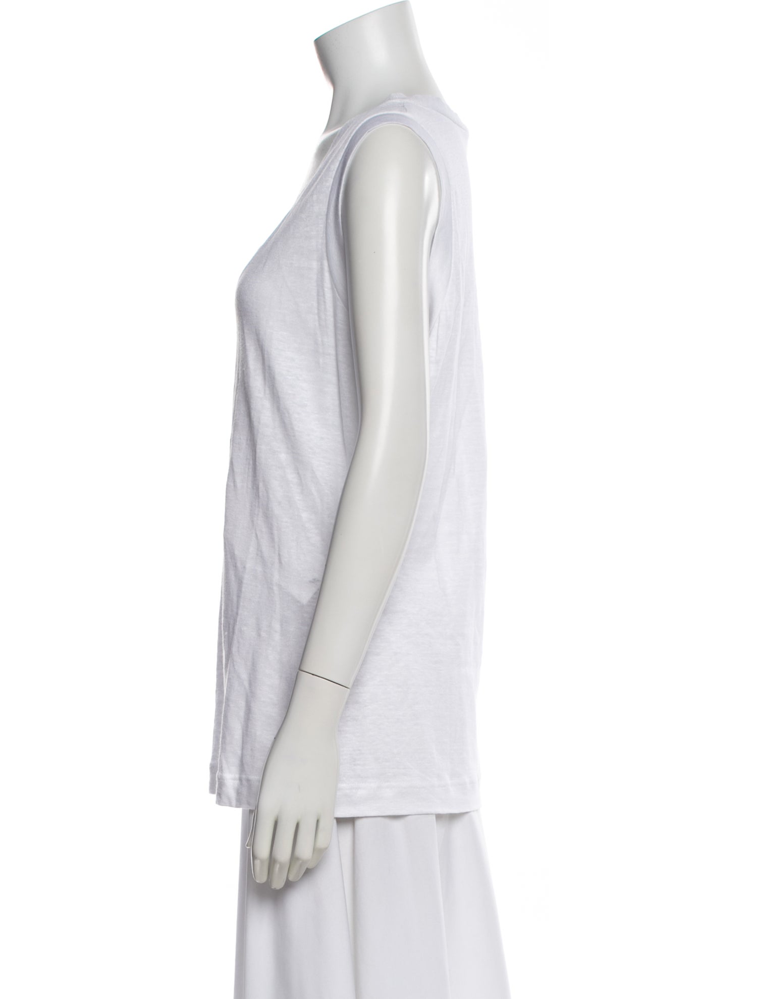 100% Capri Linen V-Neck Top