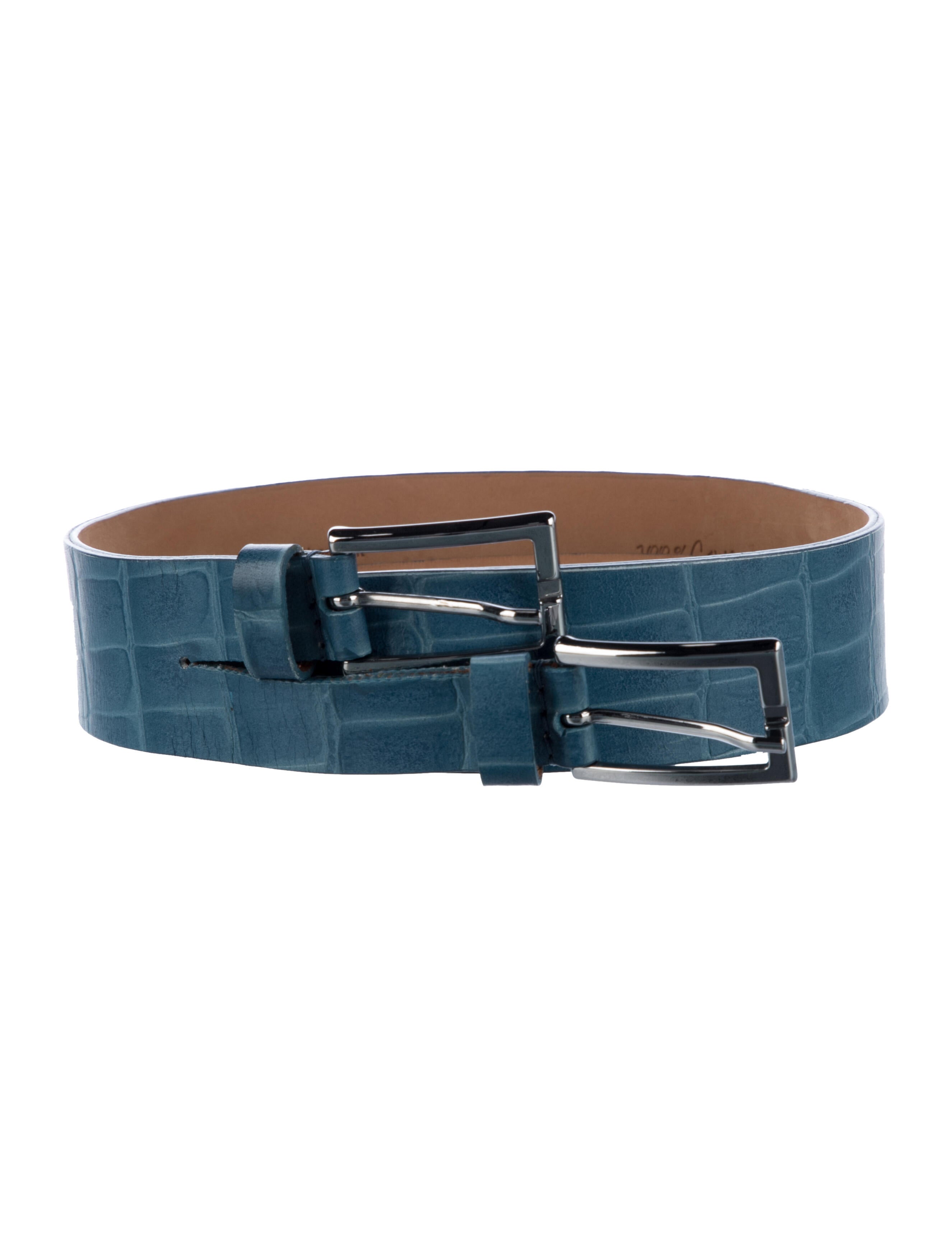100% Capri Crocodile Waist Belt