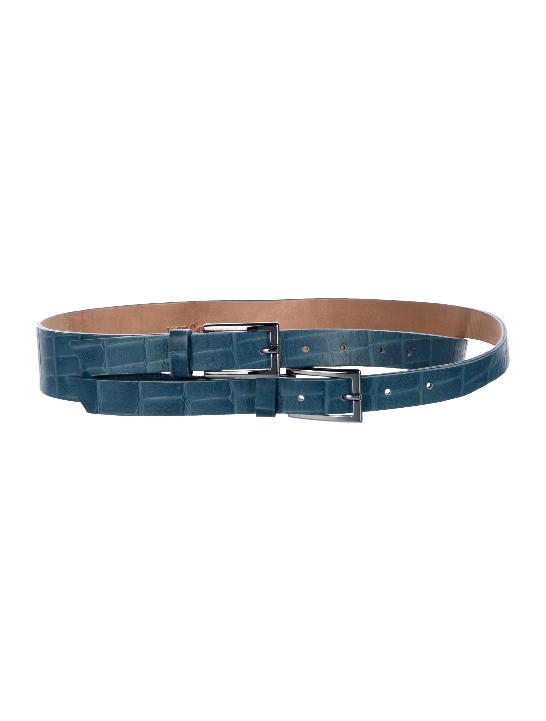 100% Capri Crocodile Waist Belt