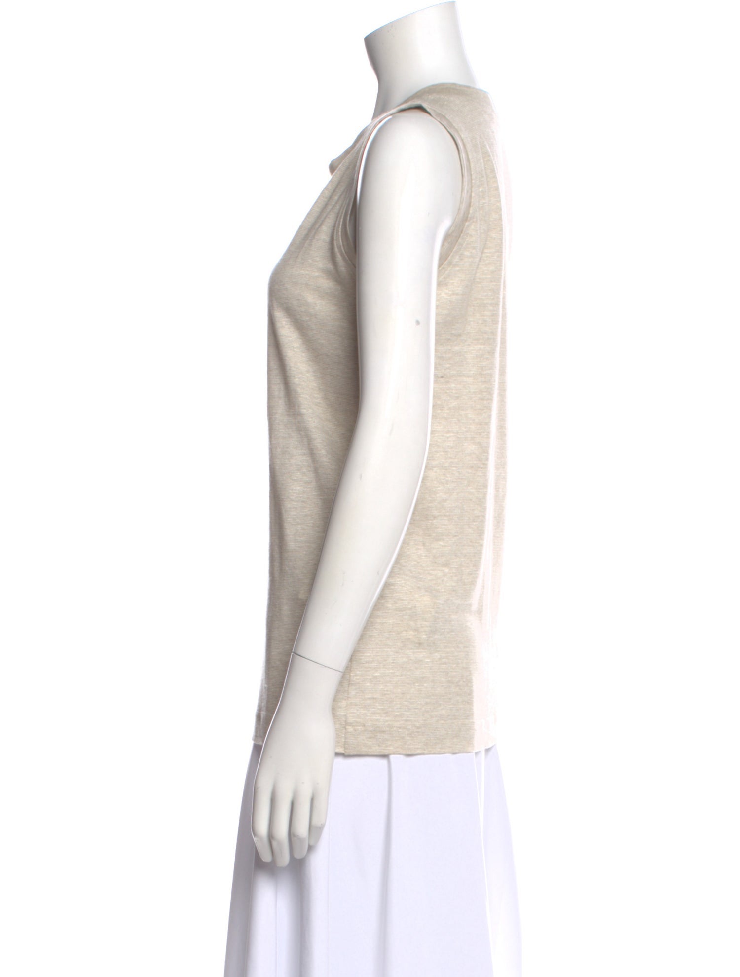 100% Capri Linen Crew Neck Top