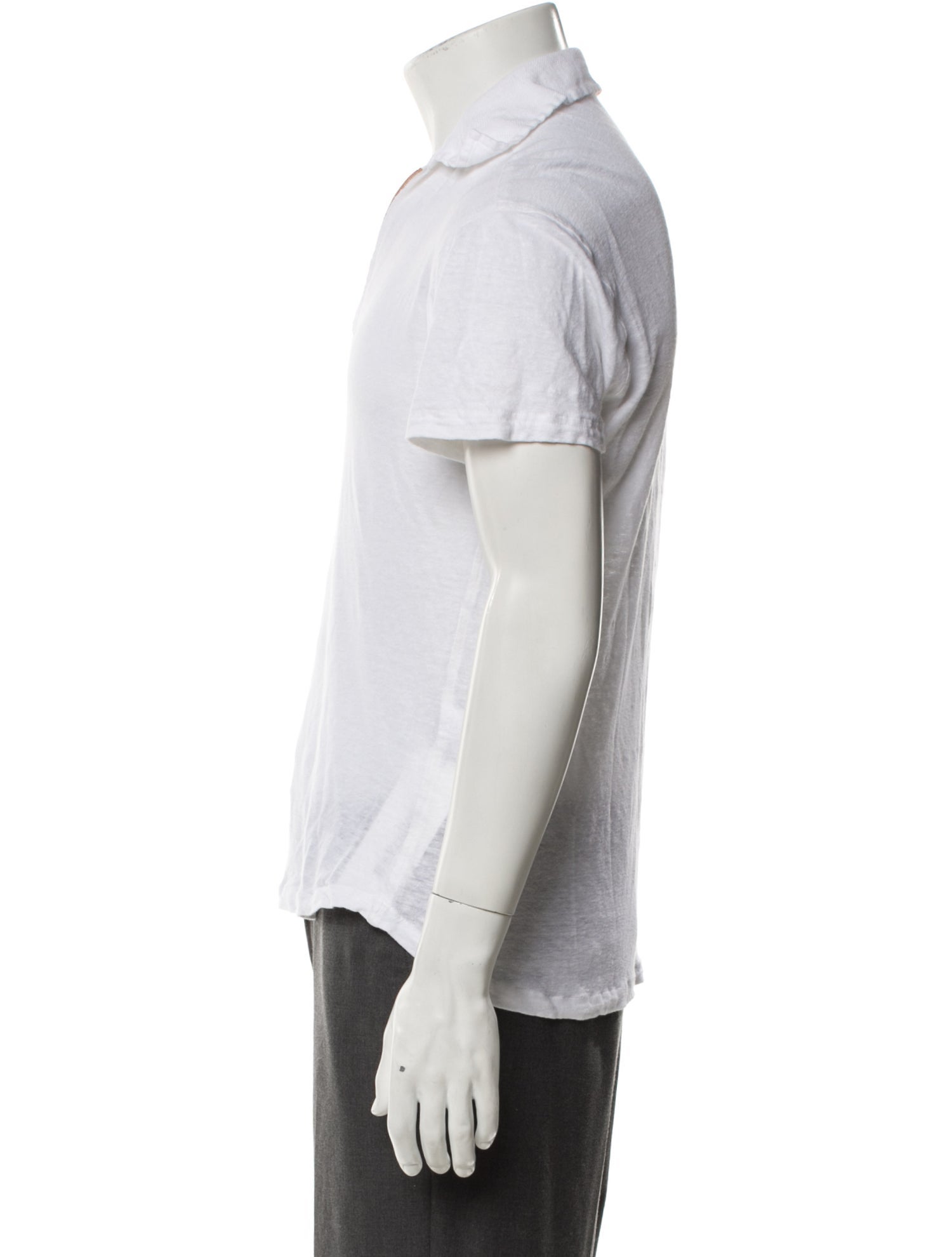 100% Capri Linen Collar Polo Shirt