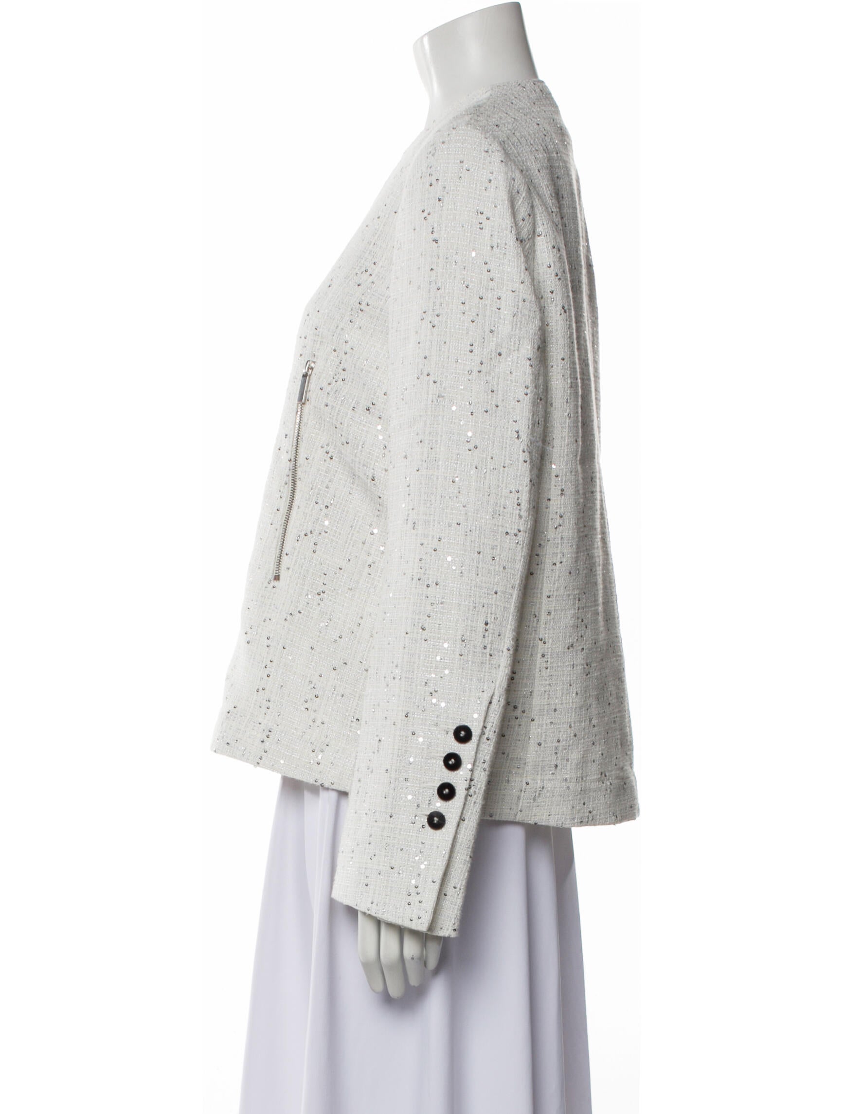 SAPIO Tweed Pattern Jacket w/ Tags