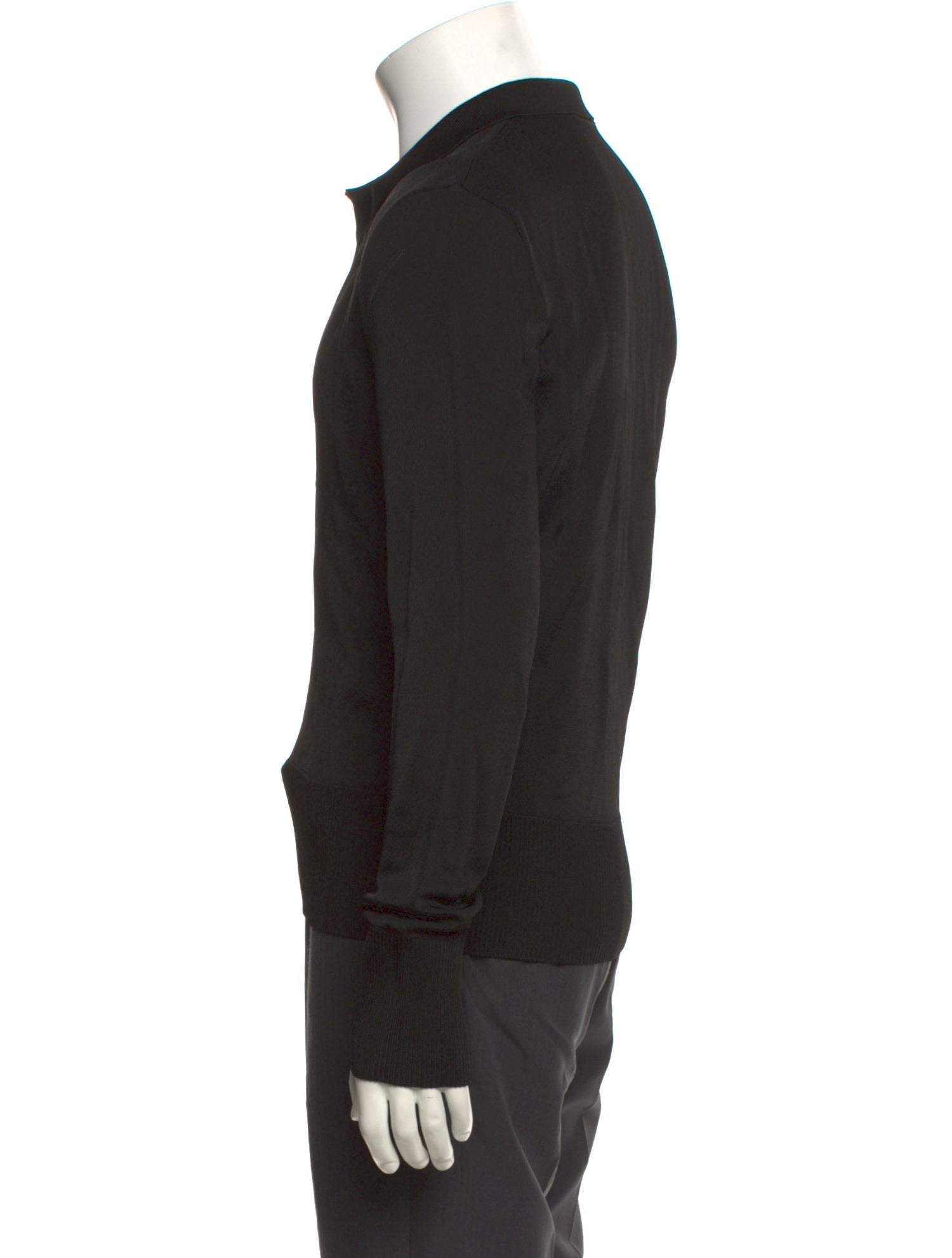 SAPIO V-Neck Long Sleeve Polo Sweater