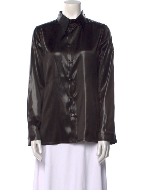 SAPIO Long Sleeve Button-Up Top