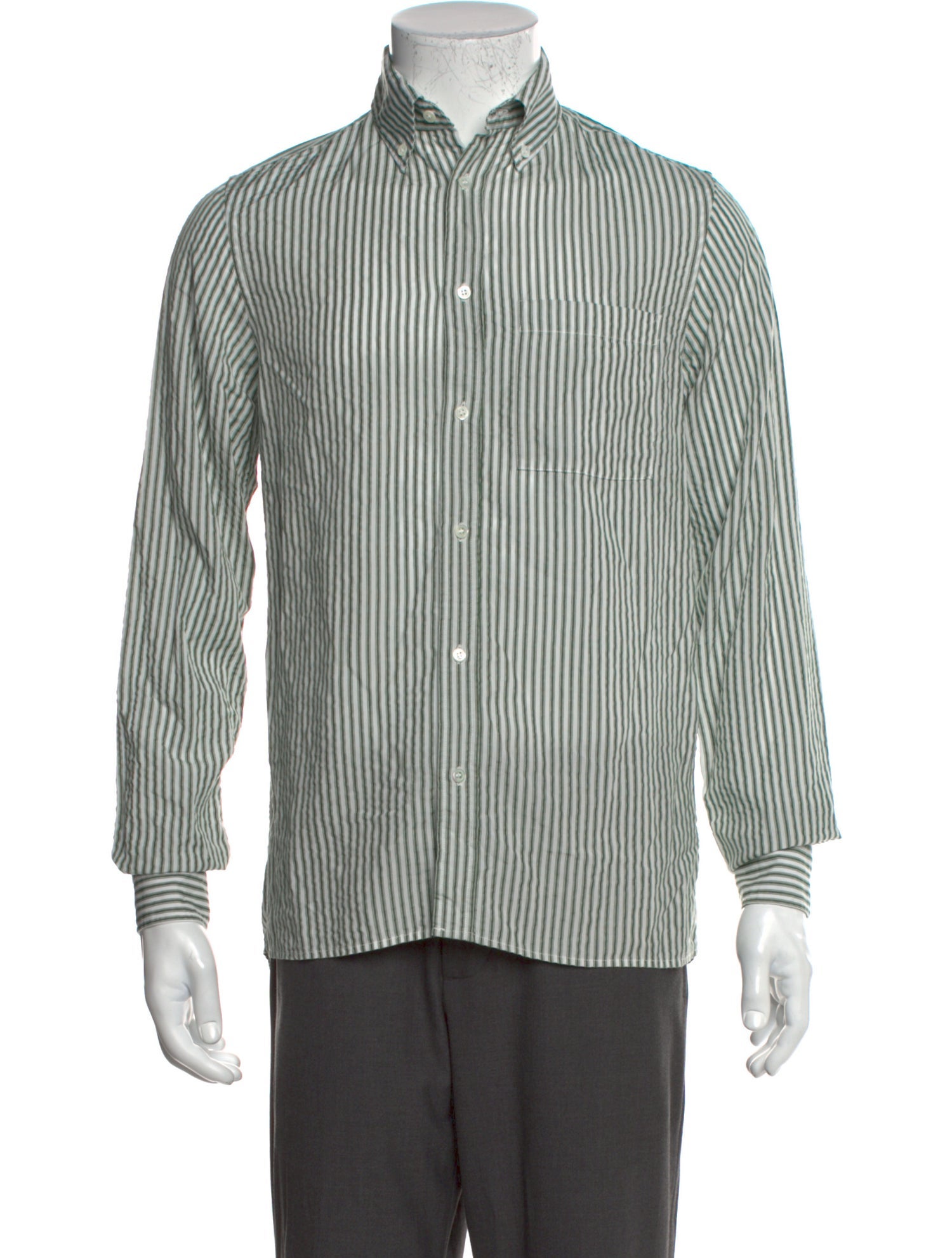 ANOTHER ASPECT Striped Long Sleeve Shirt