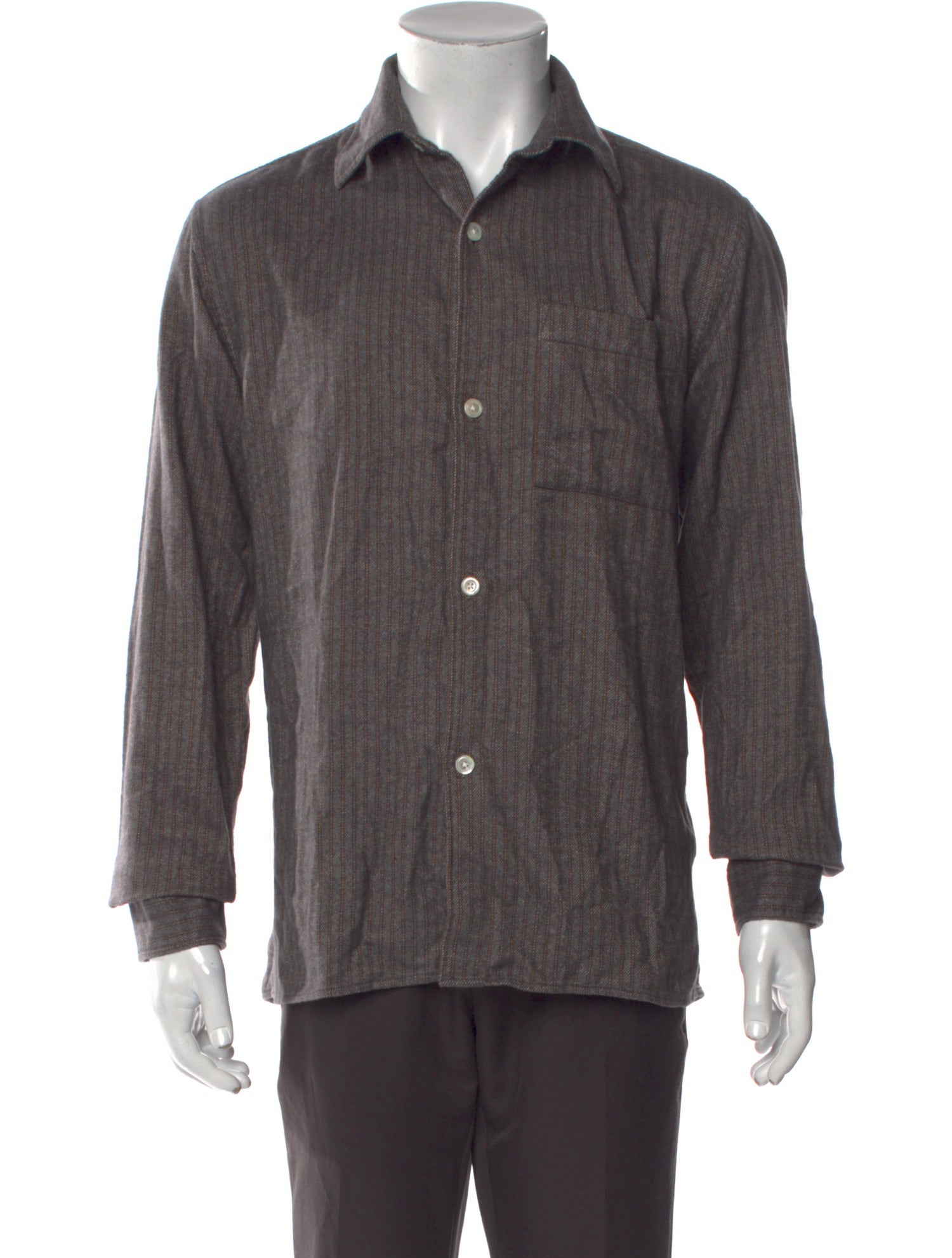 ANOTHER ASPECT Striped Long Sleeve Shirt