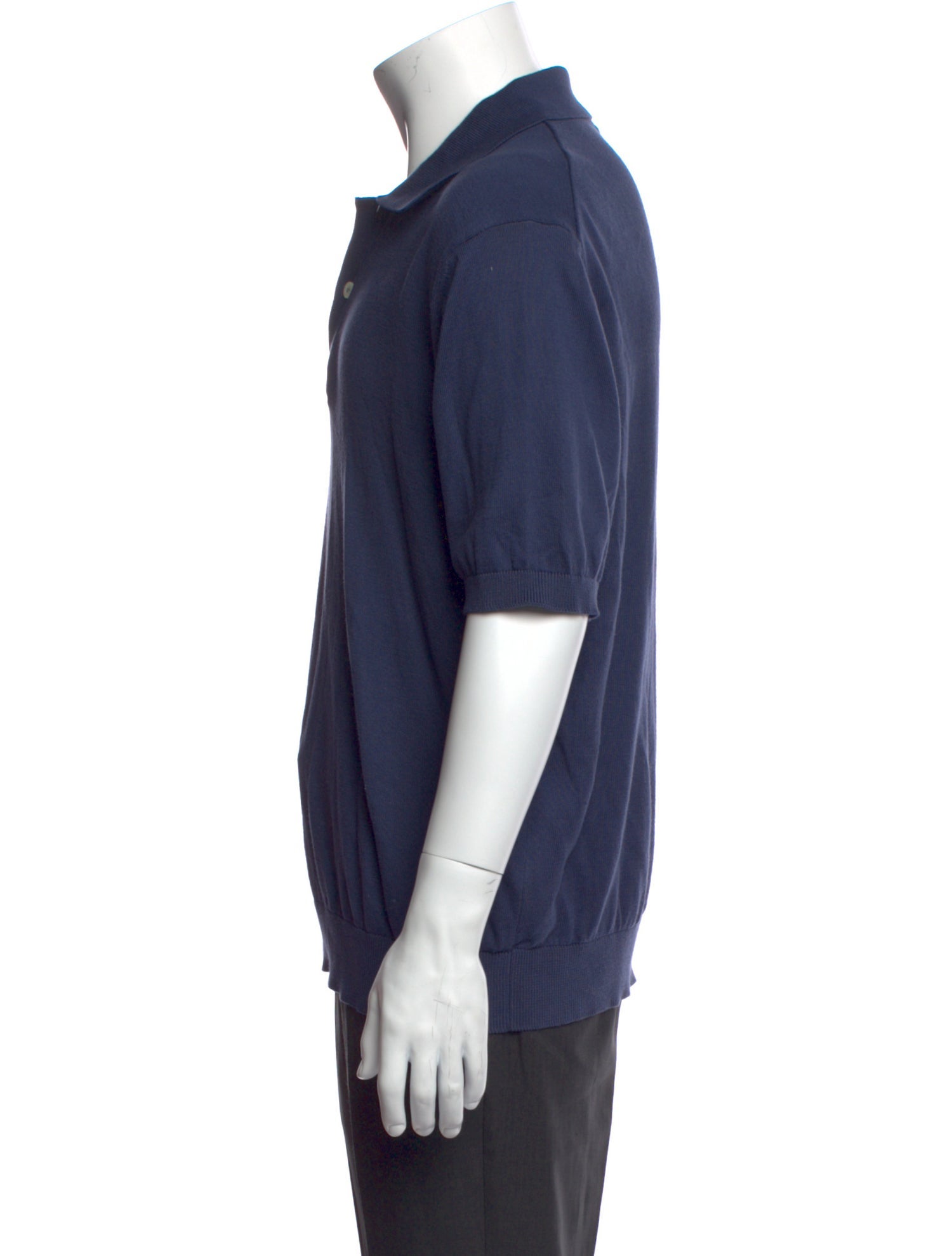 ANOTHER ASPECT Crew Neck Short Sleeve Polo Shirt