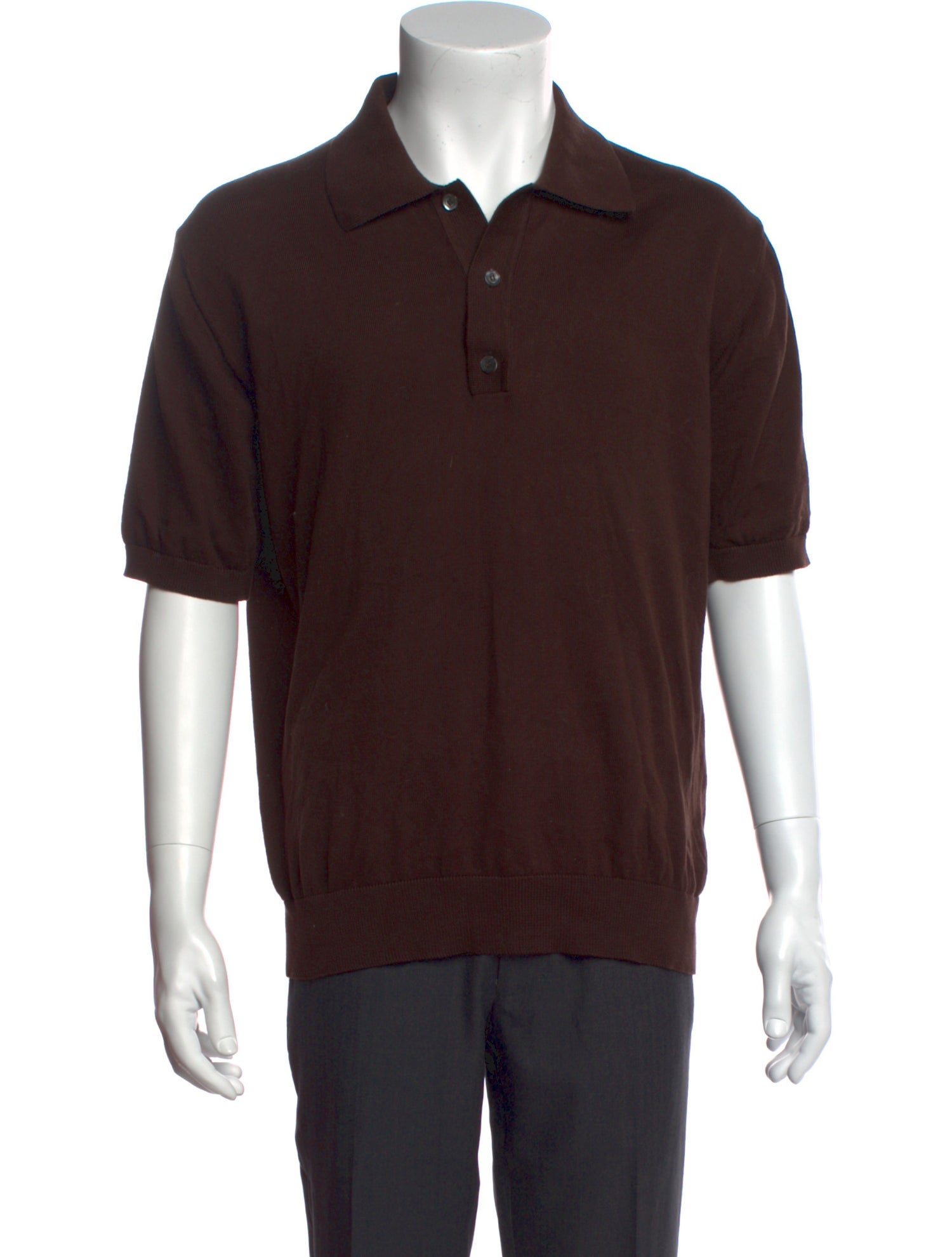 ANOTHER ASPECT Crew Neck Short Sleeve Polo Shirt