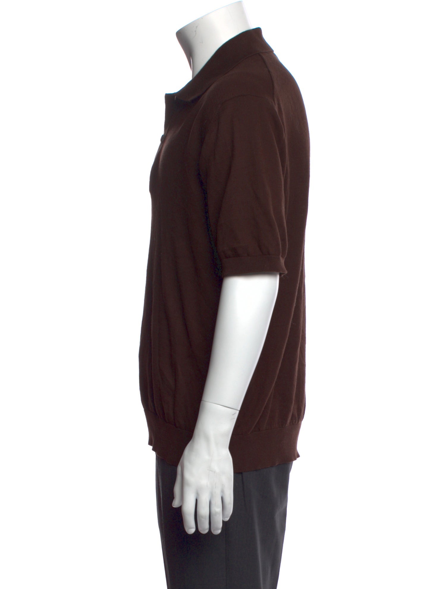 ANOTHER ASPECT Crew Neck Short Sleeve Polo Shirt