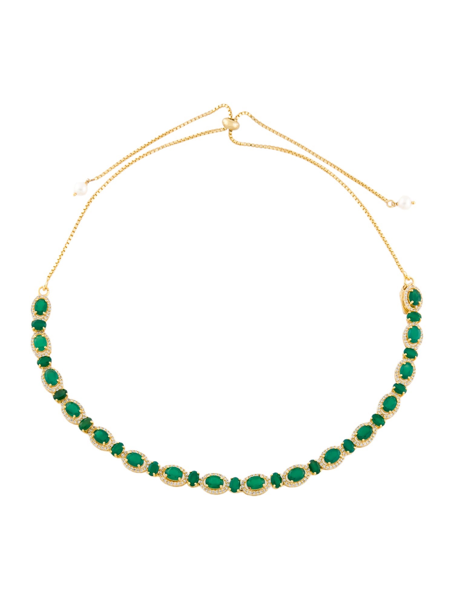 Opuline Dyed Chalcedony Choker