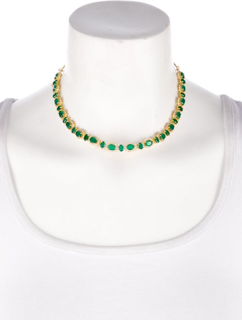 Opuline Dyed Chalcedony Choker