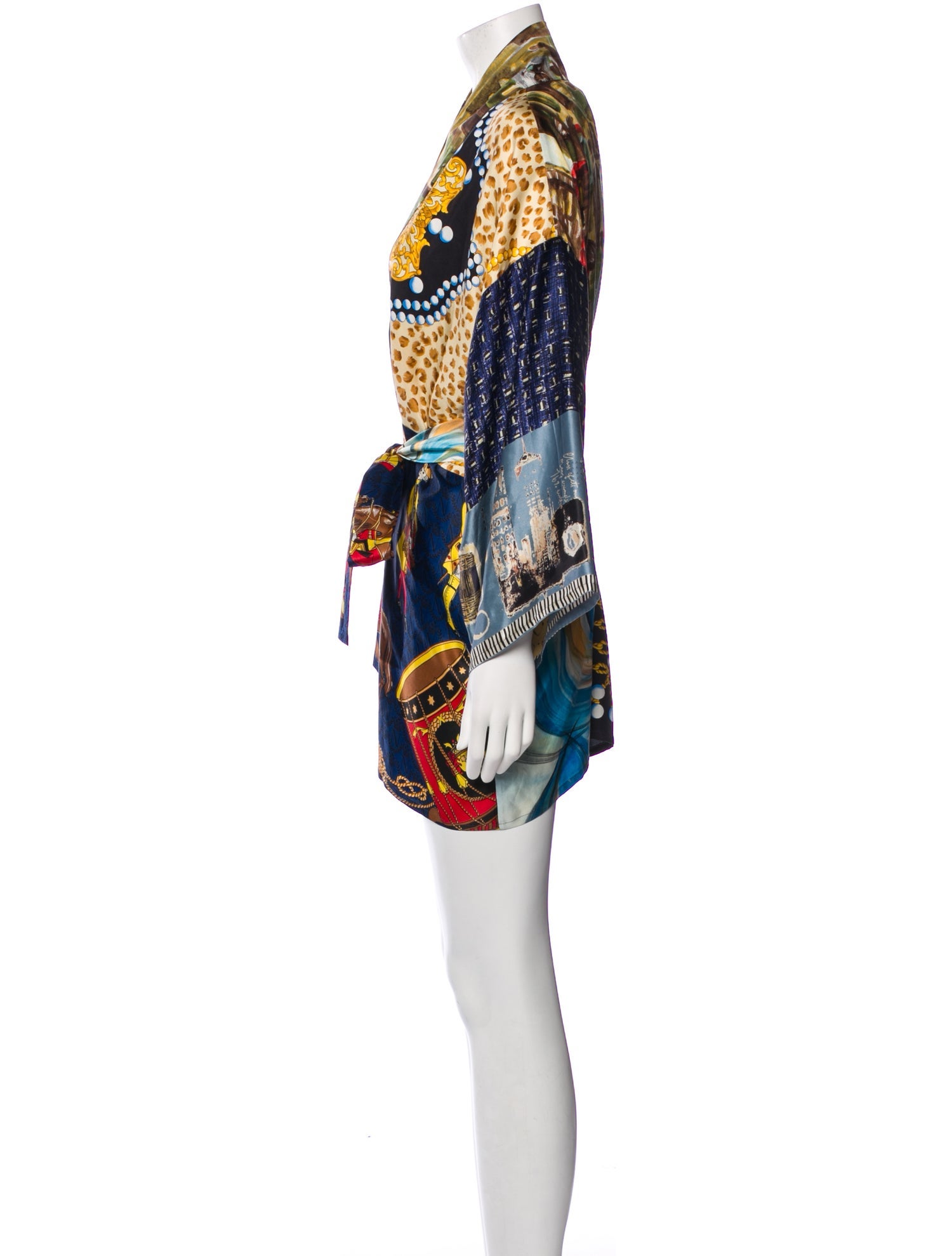 Rianna + Nina Silk Printed Robe