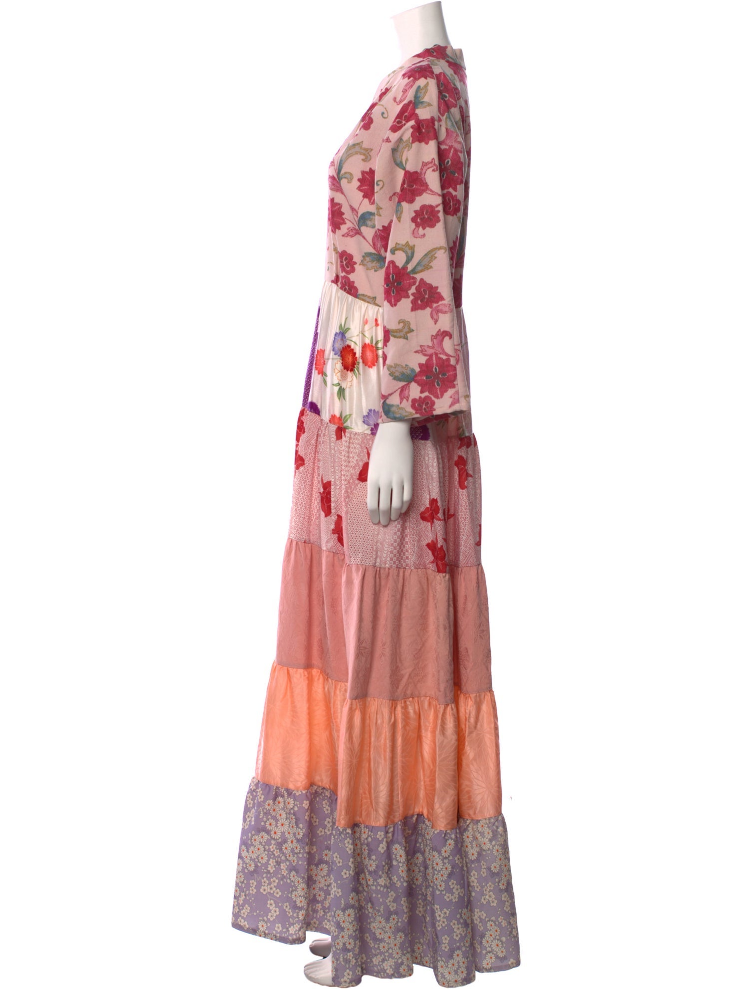 Rianna + Nina Silk Long Dress