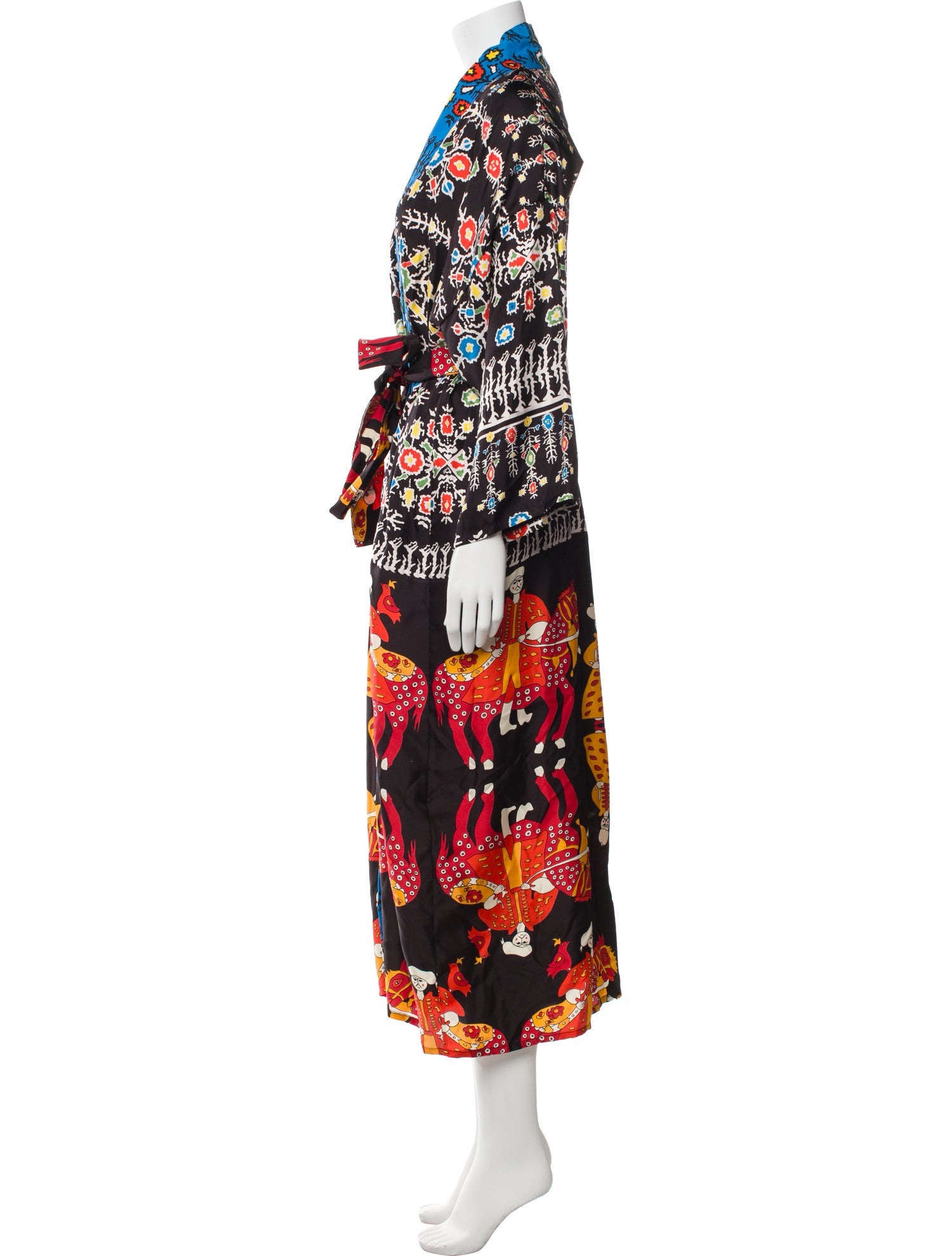 Rianna + Nina Silk Printed Robe
